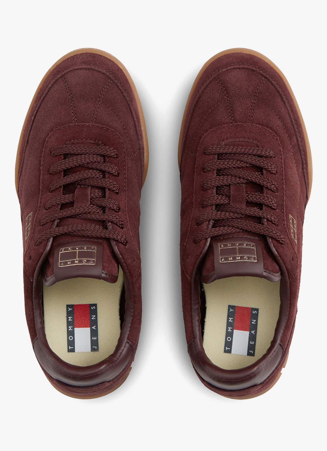 Tommy Hilfiger Sneaker met logo - detail 4 bordeauxrood