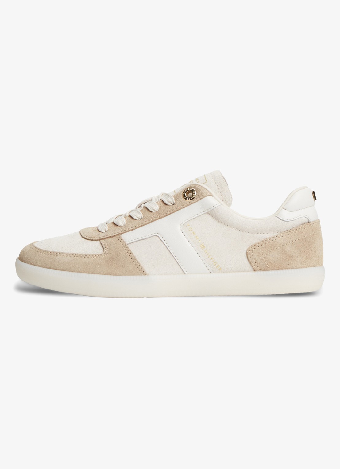 Tommy Hilfiger Sneaker met logo - detail 3 creme
