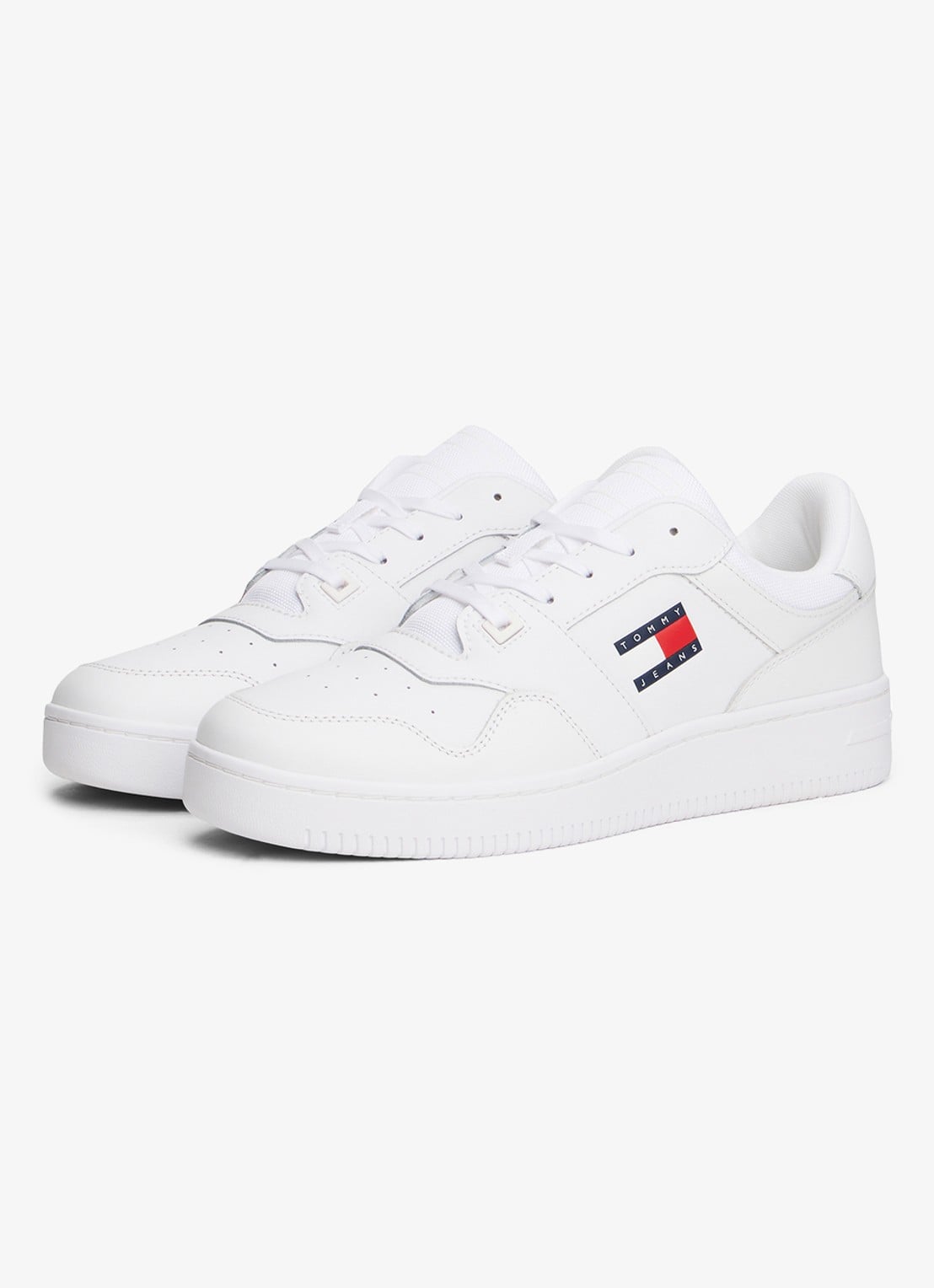 Tommy Hilfiger Sneaker met logo - detail 4 wit
