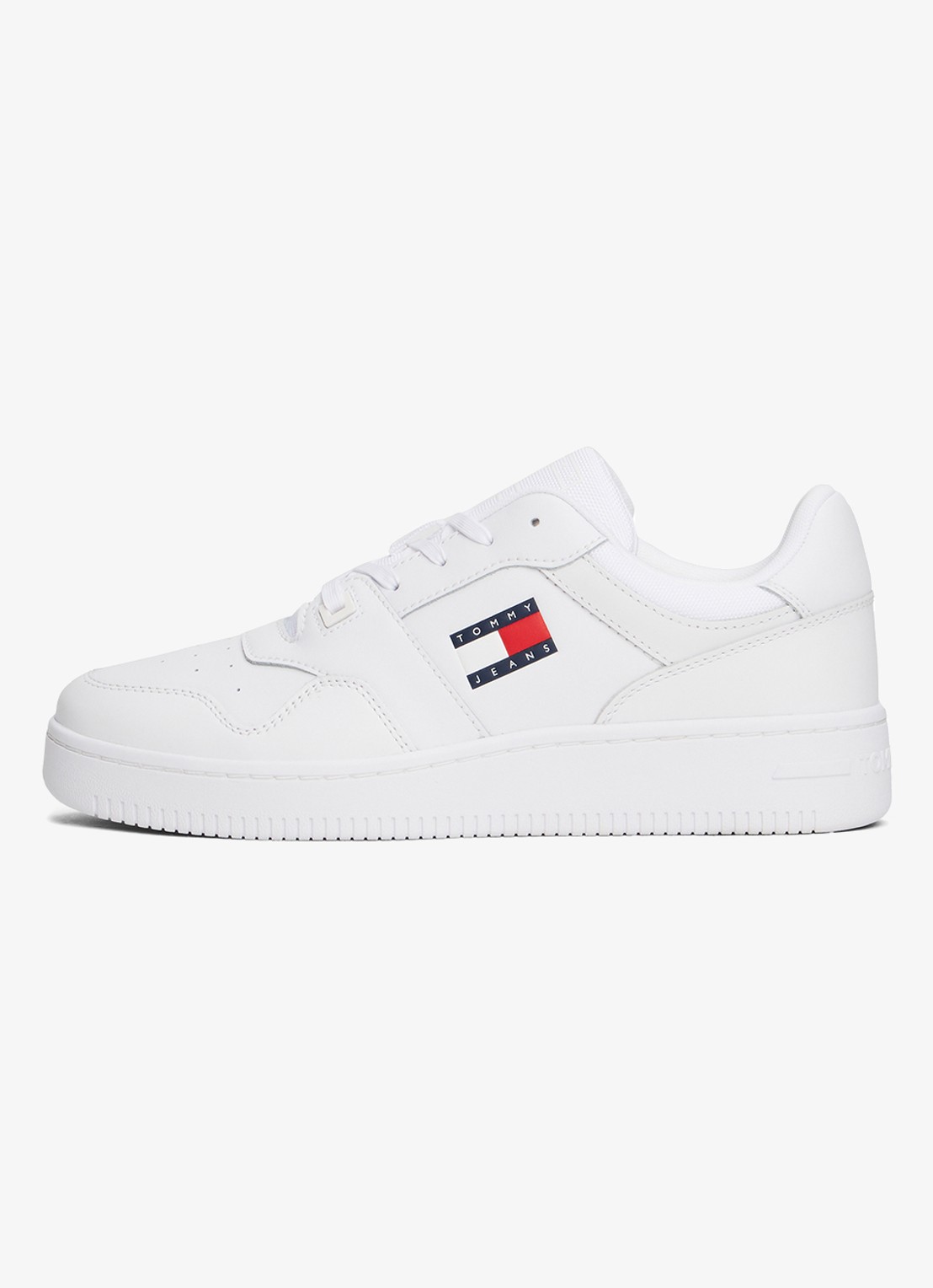 Tommy Hilfiger Sneaker met logo - voorkant wit