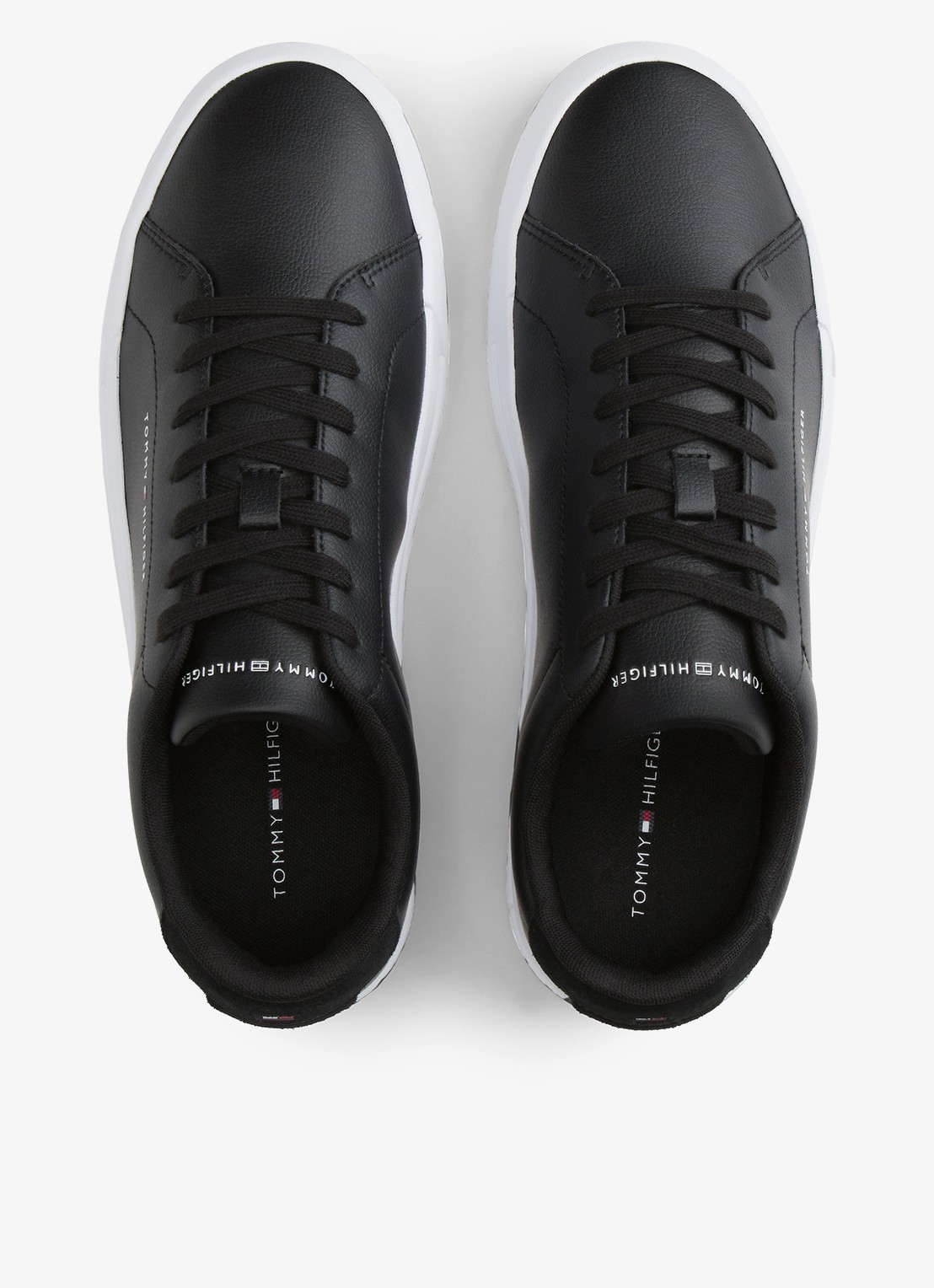 Tommy Hilfiger Sneaker met logo - detail zwart