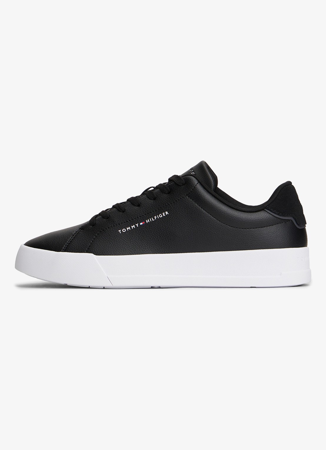 Tommy Hilfiger Sneaker met logo - voorkant 4 zwart