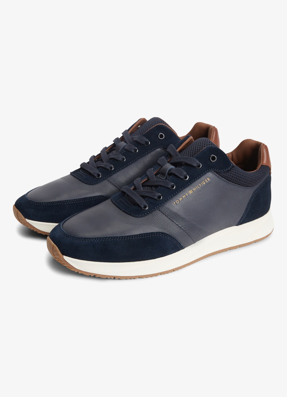 Tommy Hilfiger Sneaker met logo - detail 5 donkerblauw