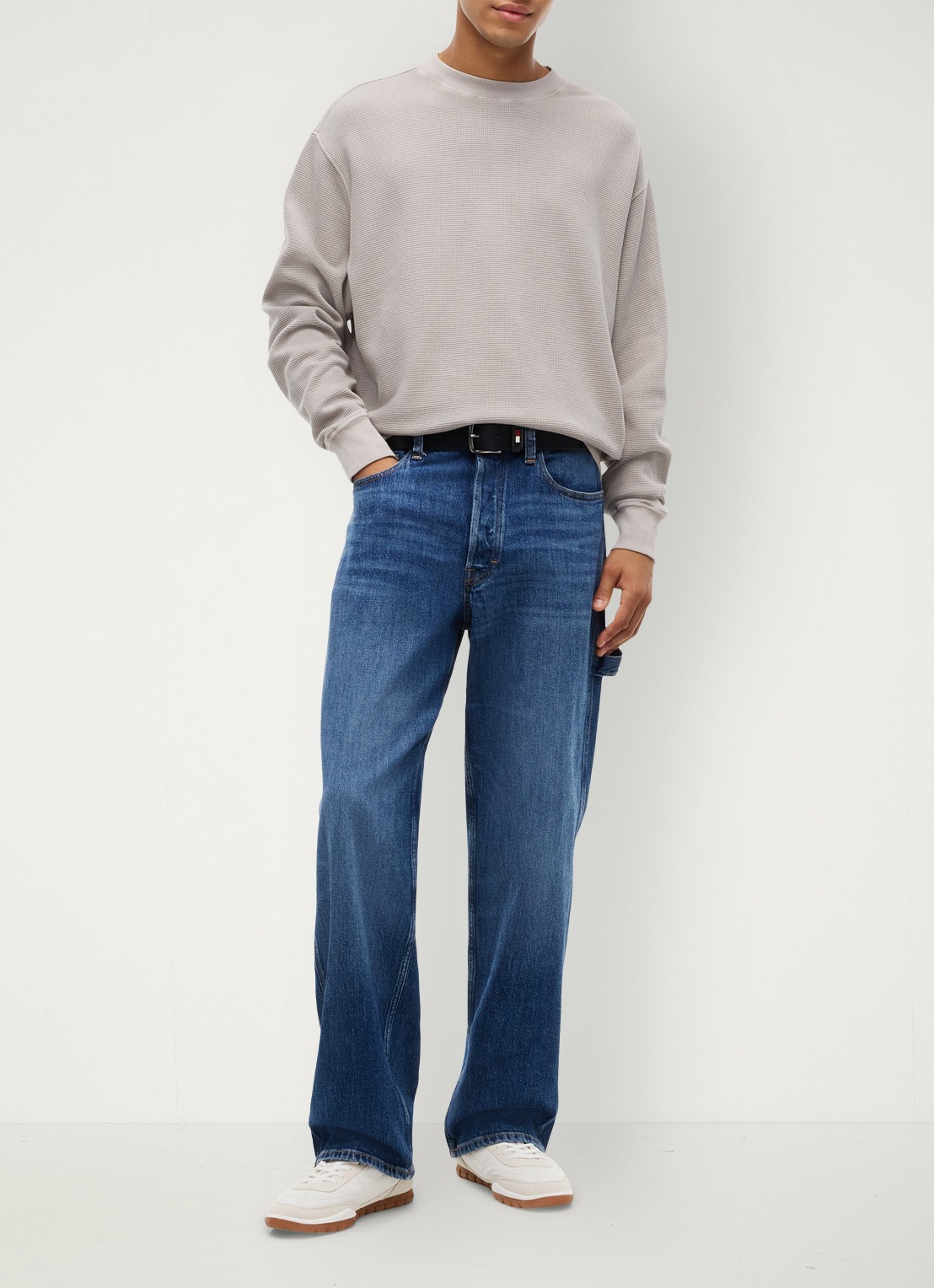 Tommy Hilfiger Sneaker met logo - voorkant 2 wit