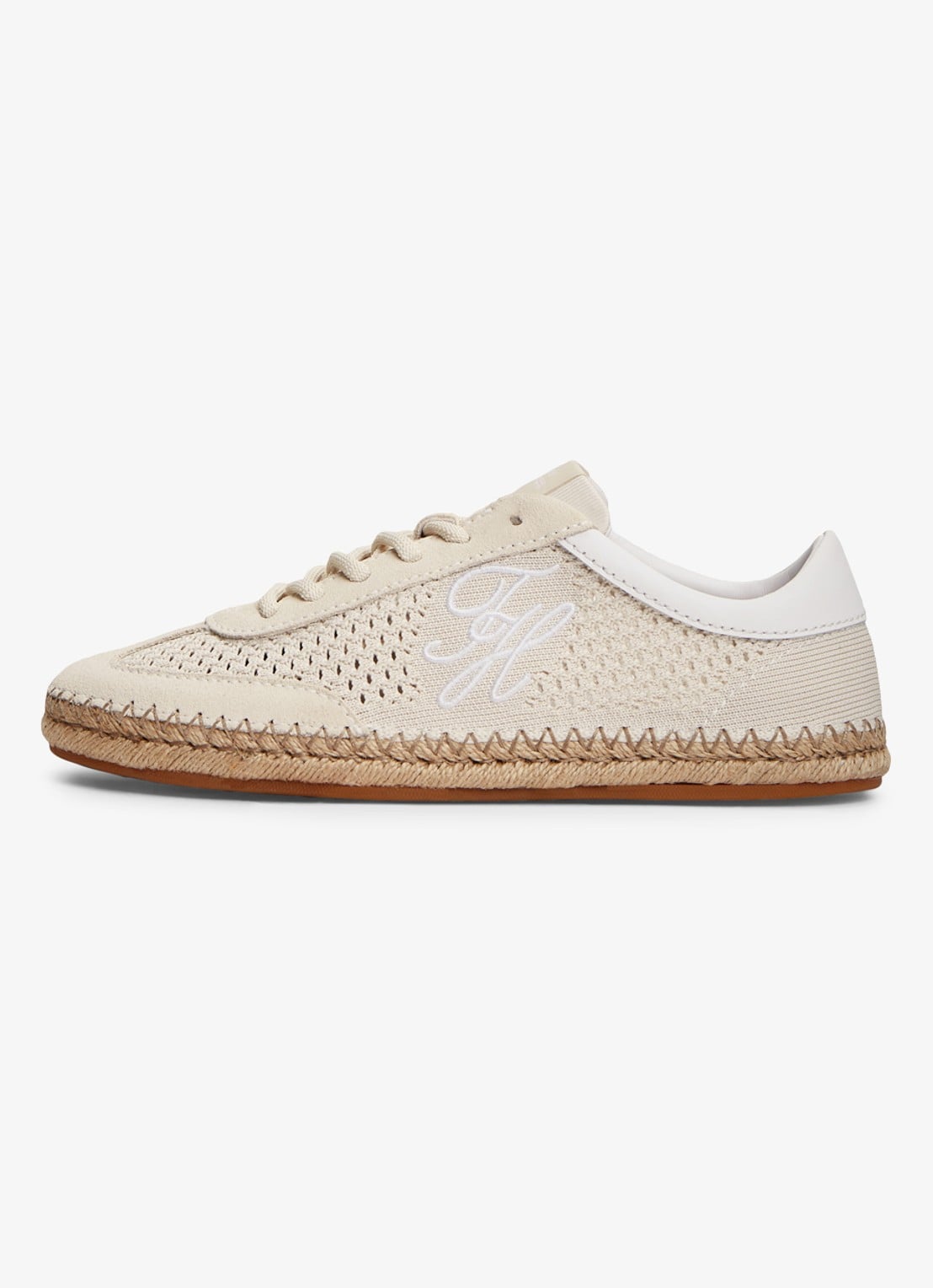 Tommy Hilfiger Sneaker met opengewerkt dessin - detail 5 creme