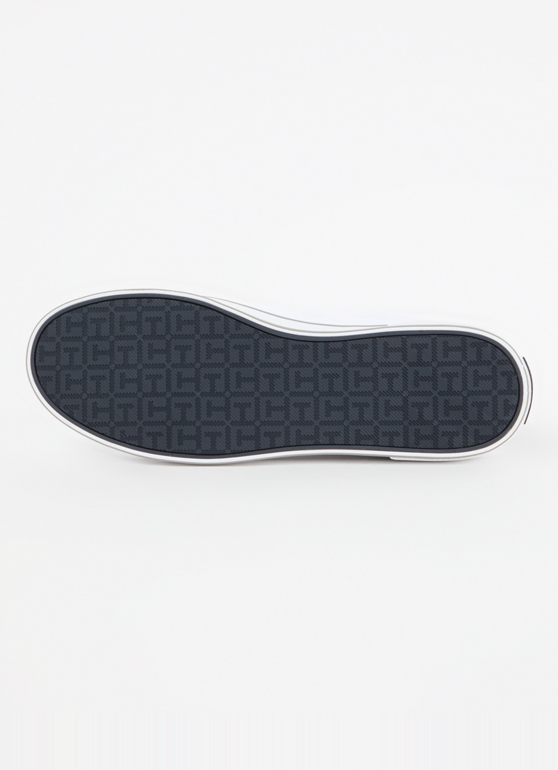 Tommy Hilfiger Sneaker van canvas met logo - detail 4 wit