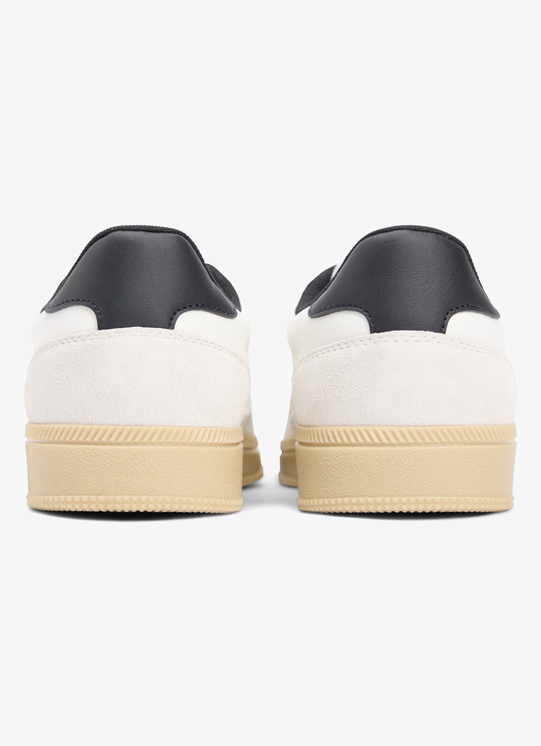 Tommy Hilfiger Sneaker van leer met logo - achterkant 6 gebroken wit