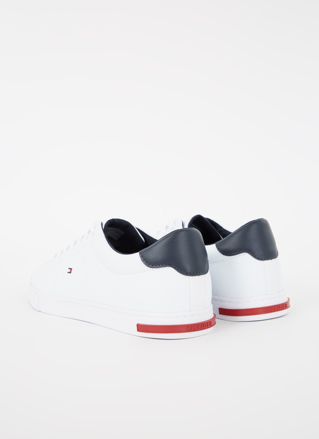 Tommy Hilfiger Sneaker van leer - achterkant 2 wit
