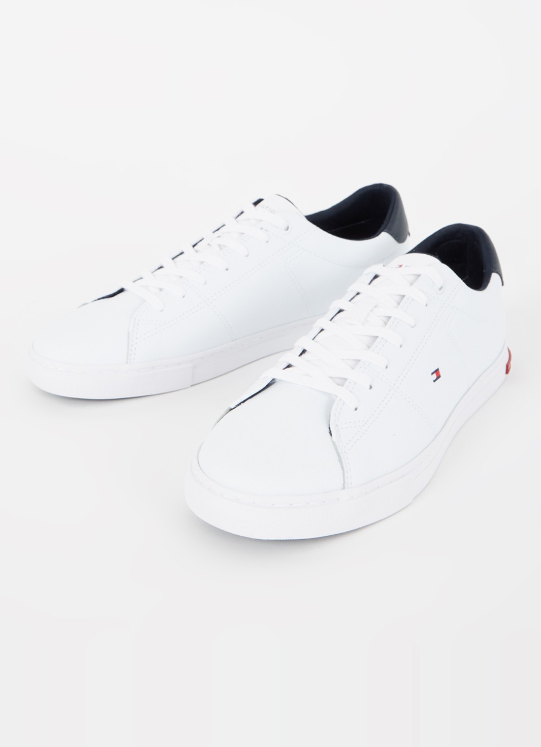 Tommy Hilfiger Sneaker van leer - detail 3 wit