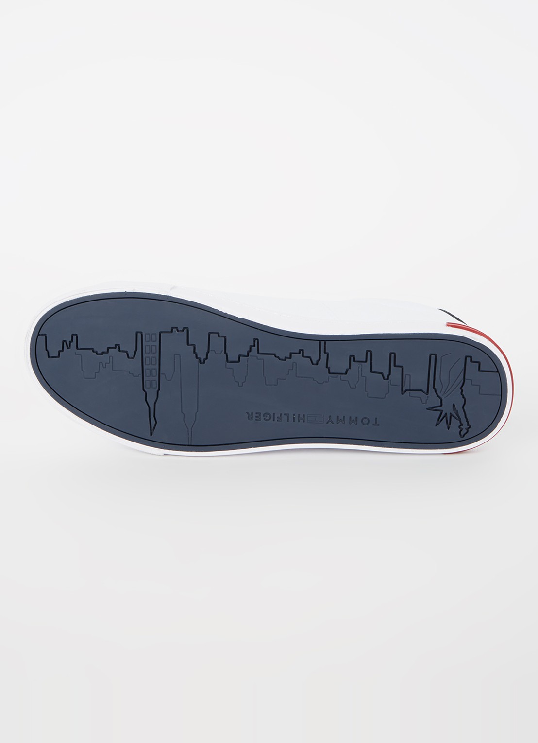 Tommy Hilfiger Sneaker van leer - detail 5 wit