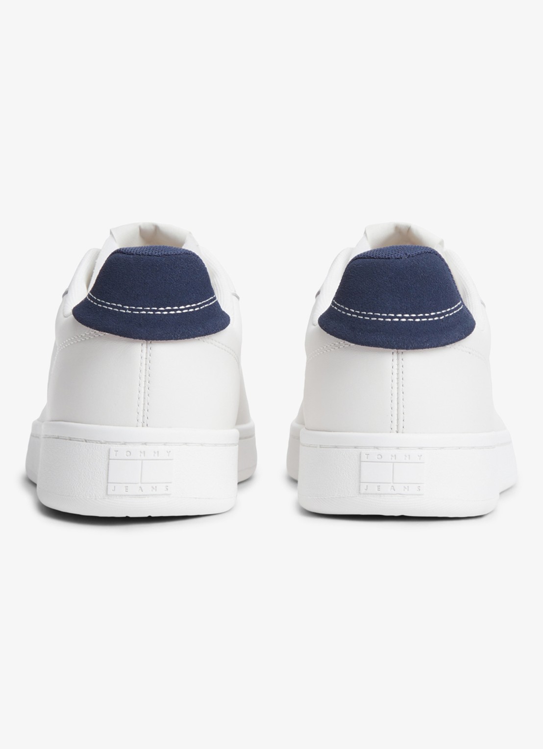 Tommy Hilfiger Sneaker van leer - achterkant 3 wit
