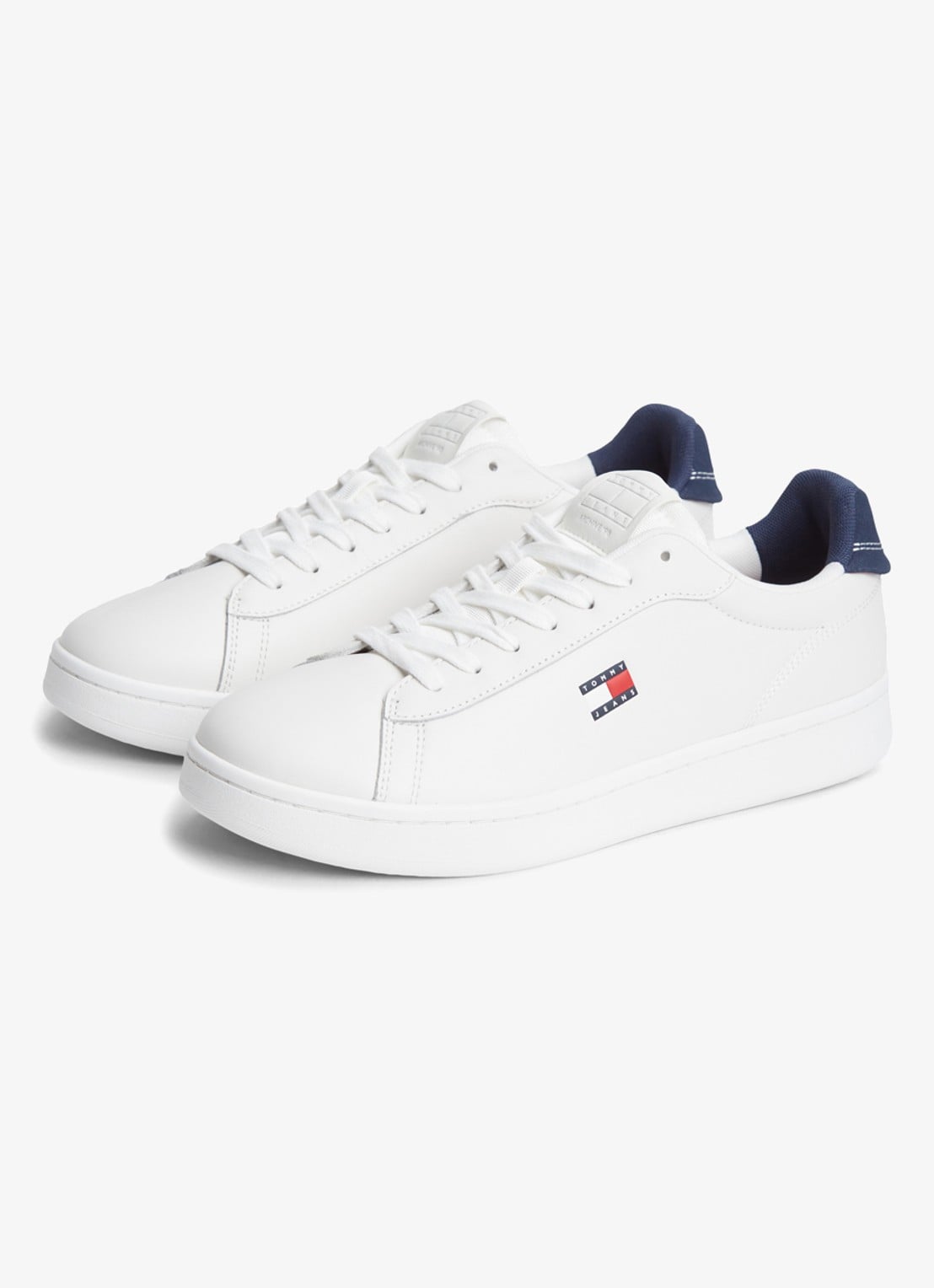 Tommy Hilfiger Sneaker van leer - detail 4 wit