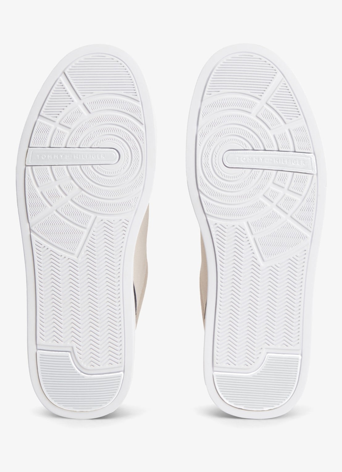 Tommy Hilfiger Sneaker van leer - detail 3 beige