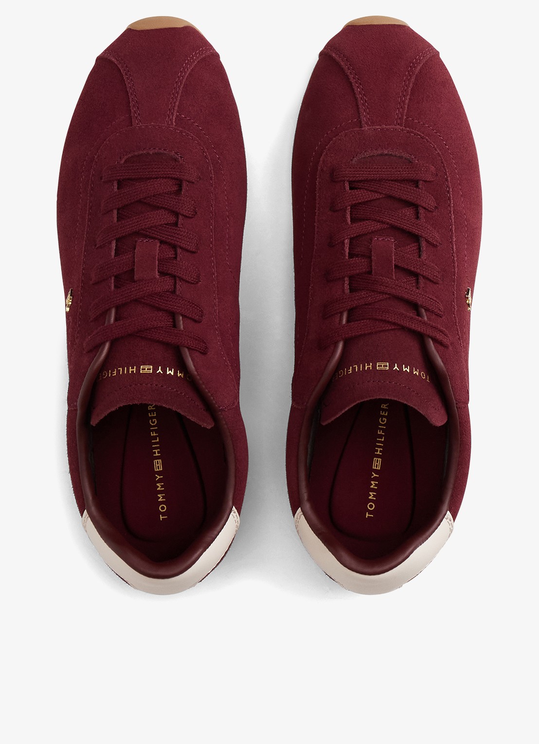 Tommy Hilfiger Sneaker van suède - detail 4 oxblood-xut / rood