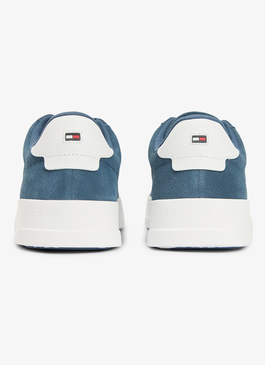 Tommy Hilfiger Sneaker van suède - achterkant 6 kobaltblauw