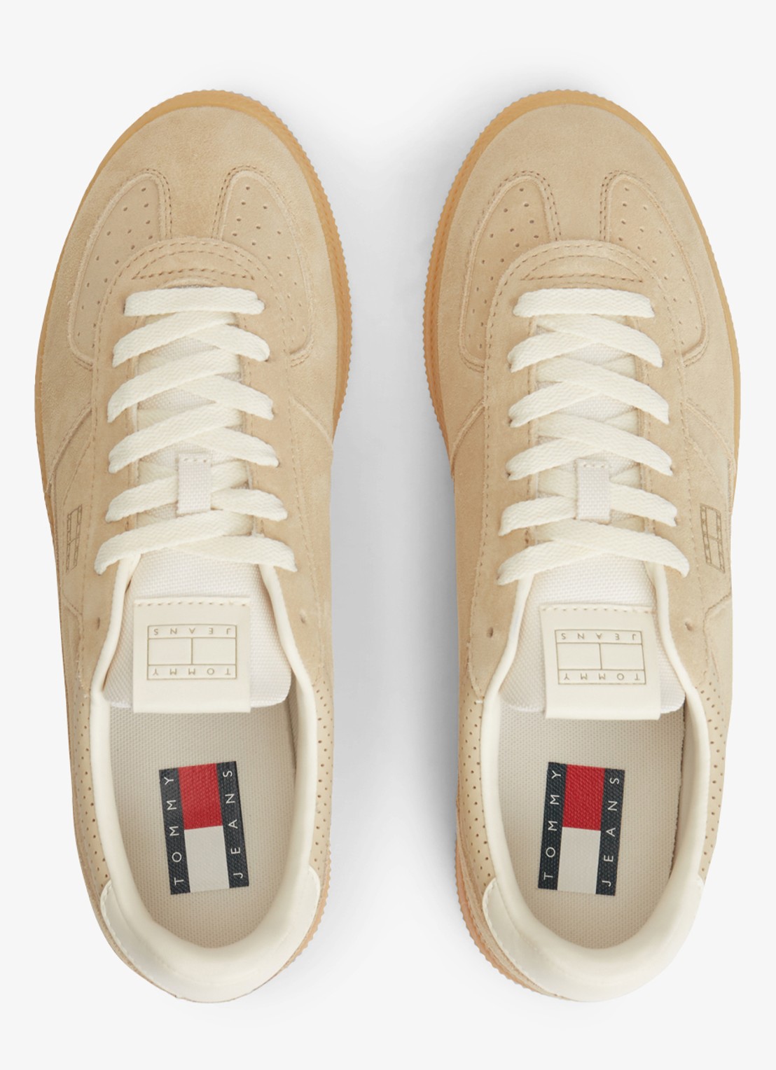 Tommy Hilfiger Sneaker van suède - detail 3 beige