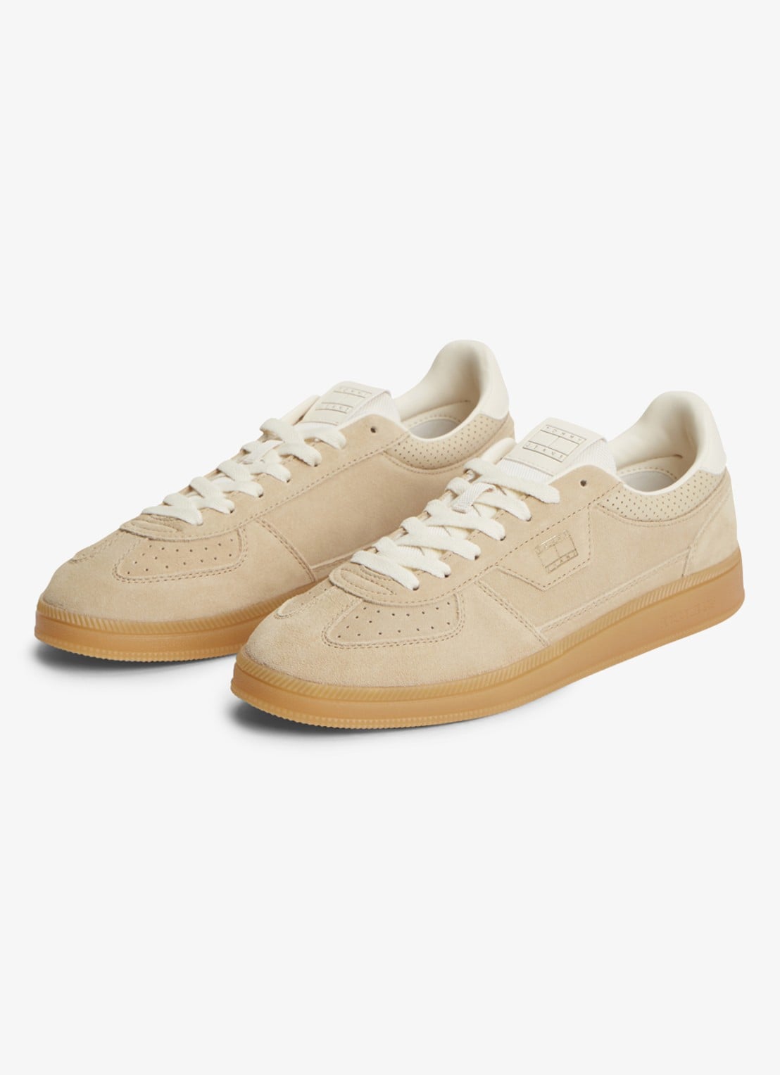 Tommy Hilfiger Sneaker van suède - detail 4 beige