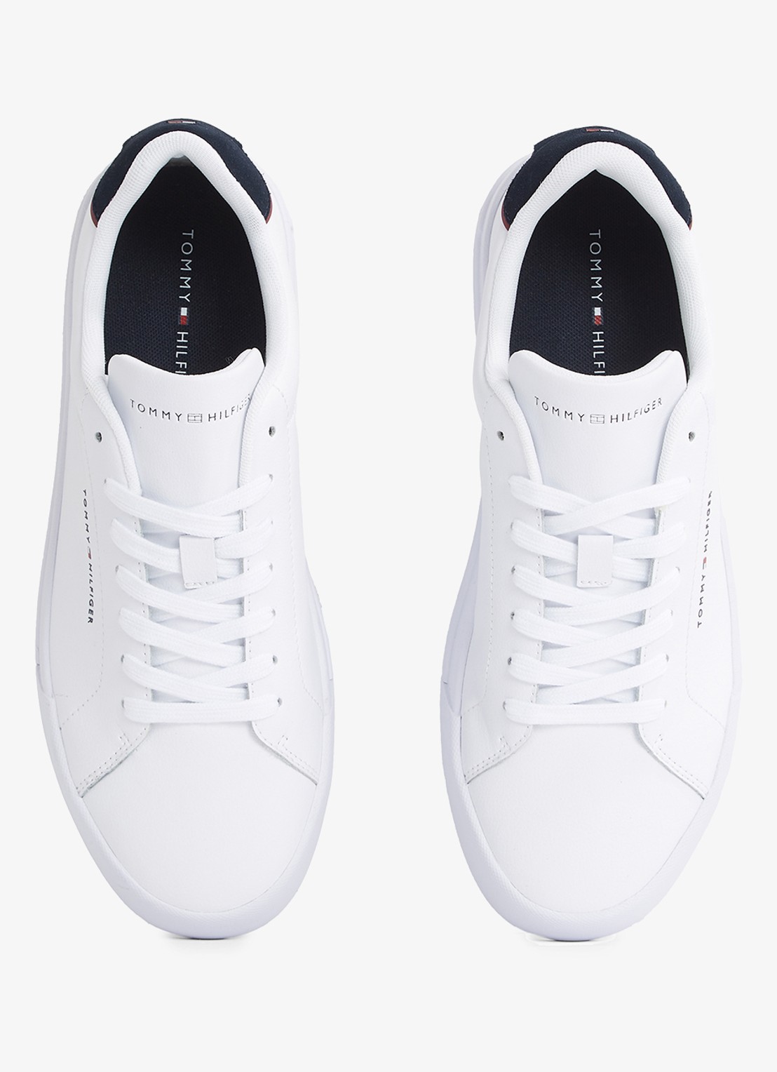 Tommy Hilfiger Sneakers van leer - detail 4 wit