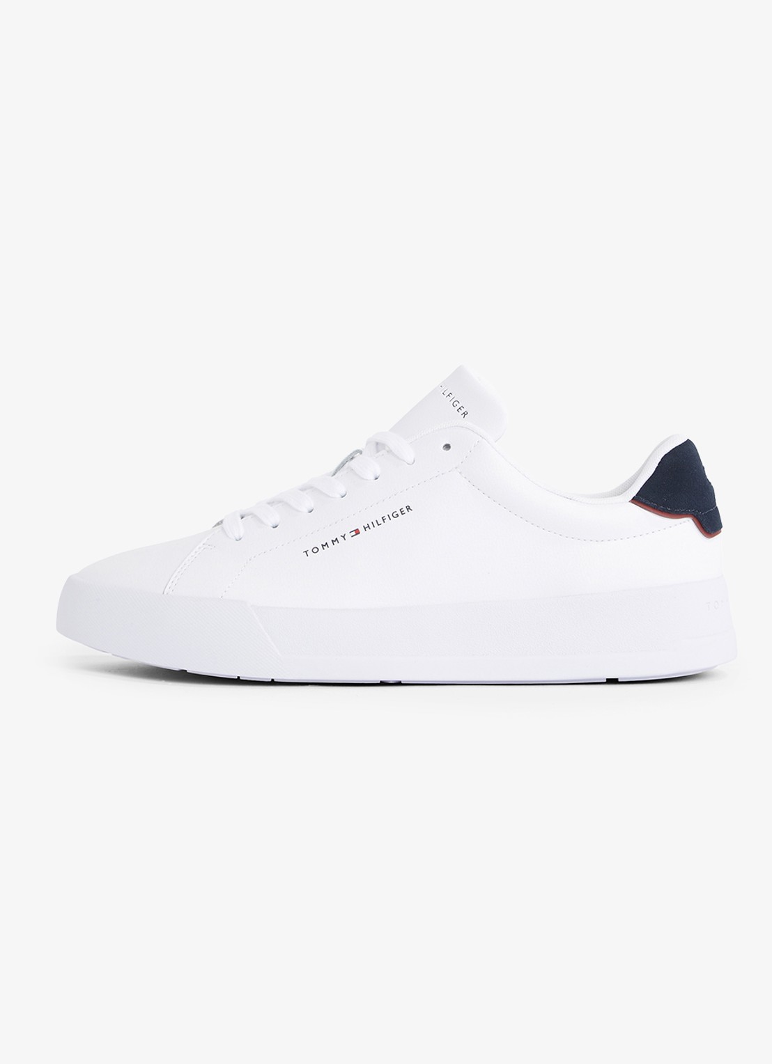 Tommy Hilfiger Sneakers van leer - voorkant wit