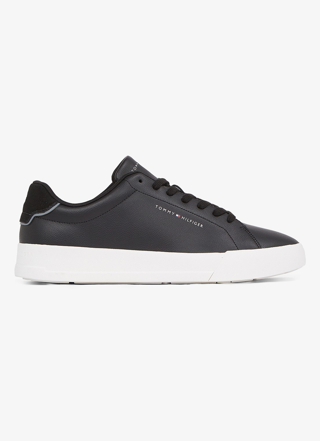 Tommy Hilfiger Sneakers van leer - detail 4 zwart