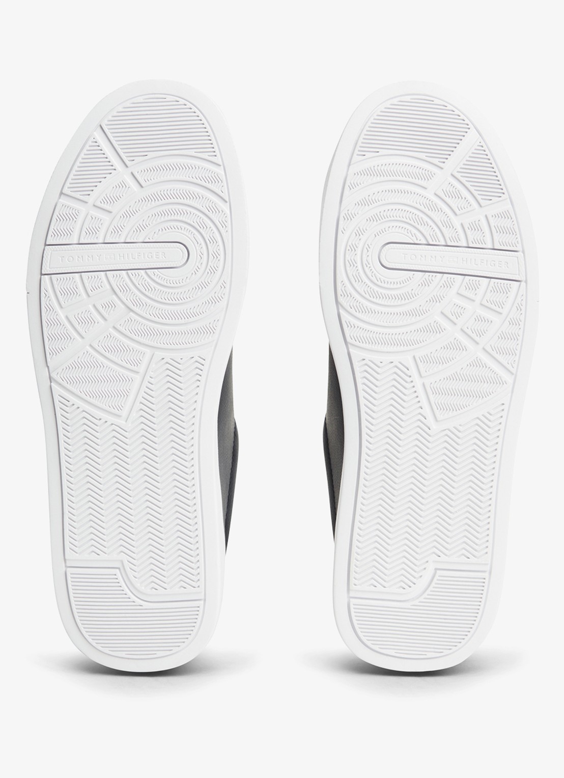 Tommy Hilfiger Sneakers van leer - detail 2 donkerblauw