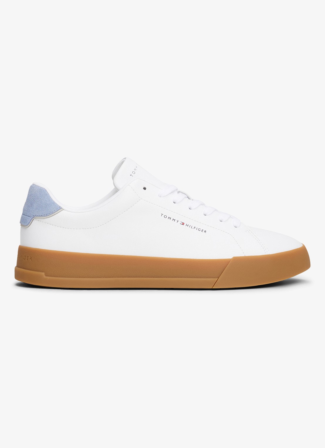 Tommy Hilfiger Sneakers van leer - detail 7 wit