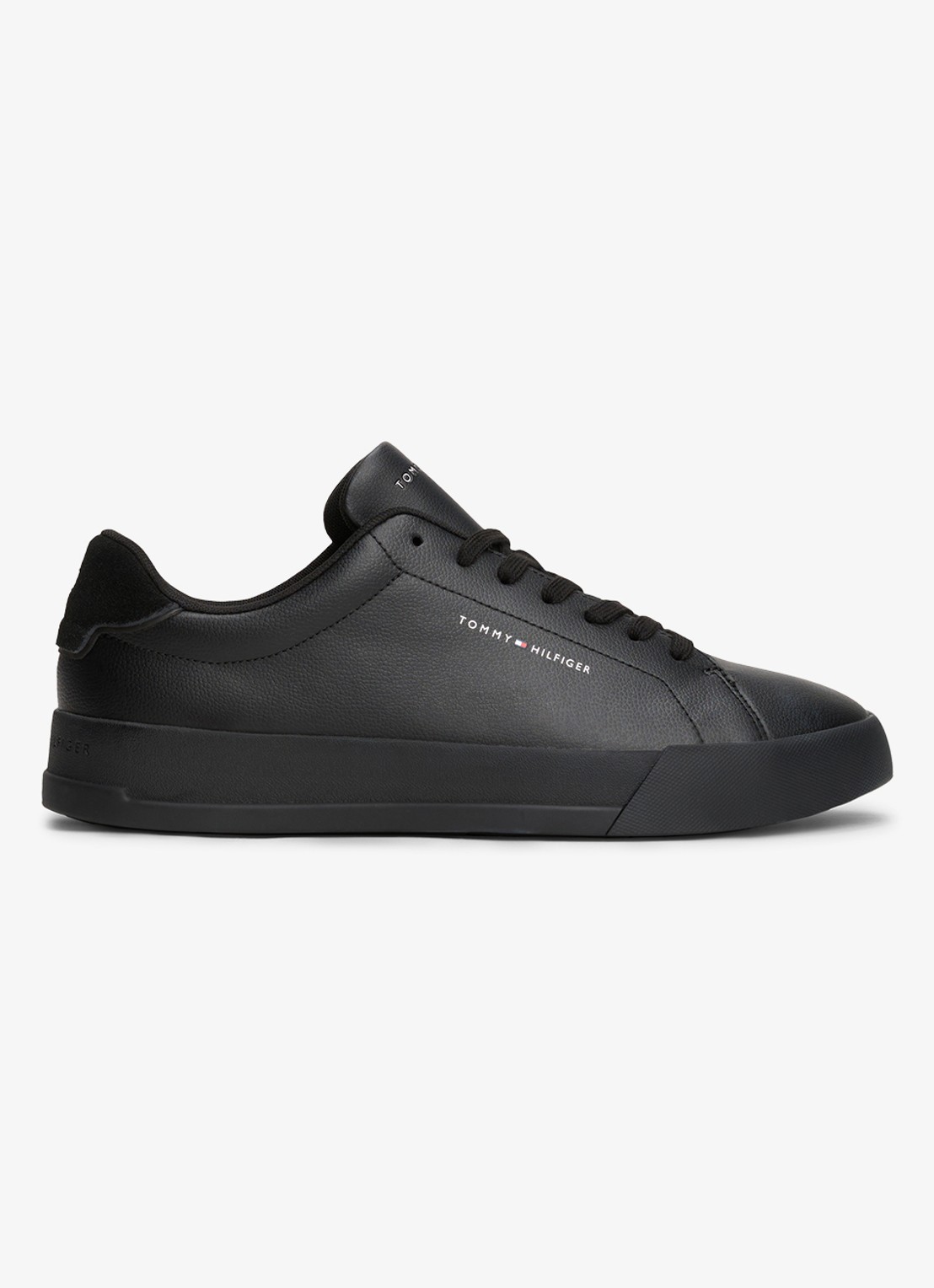 Tommy Hilfiger Sneakers van leer - detail 4 diepzwart