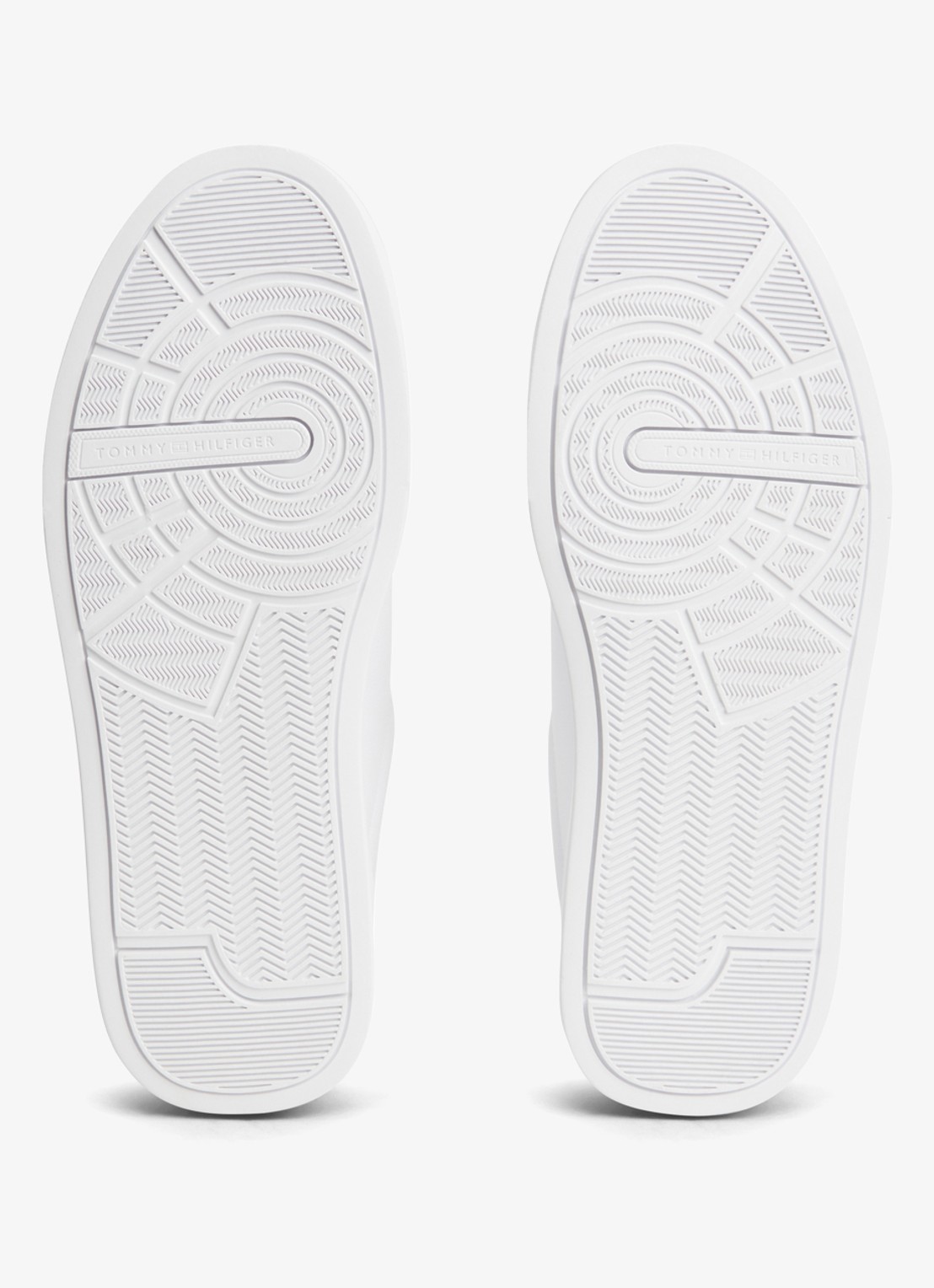 Tommy Hilfiger Sneakers van leer - detail 6 white/coconut groove-02r / wit
