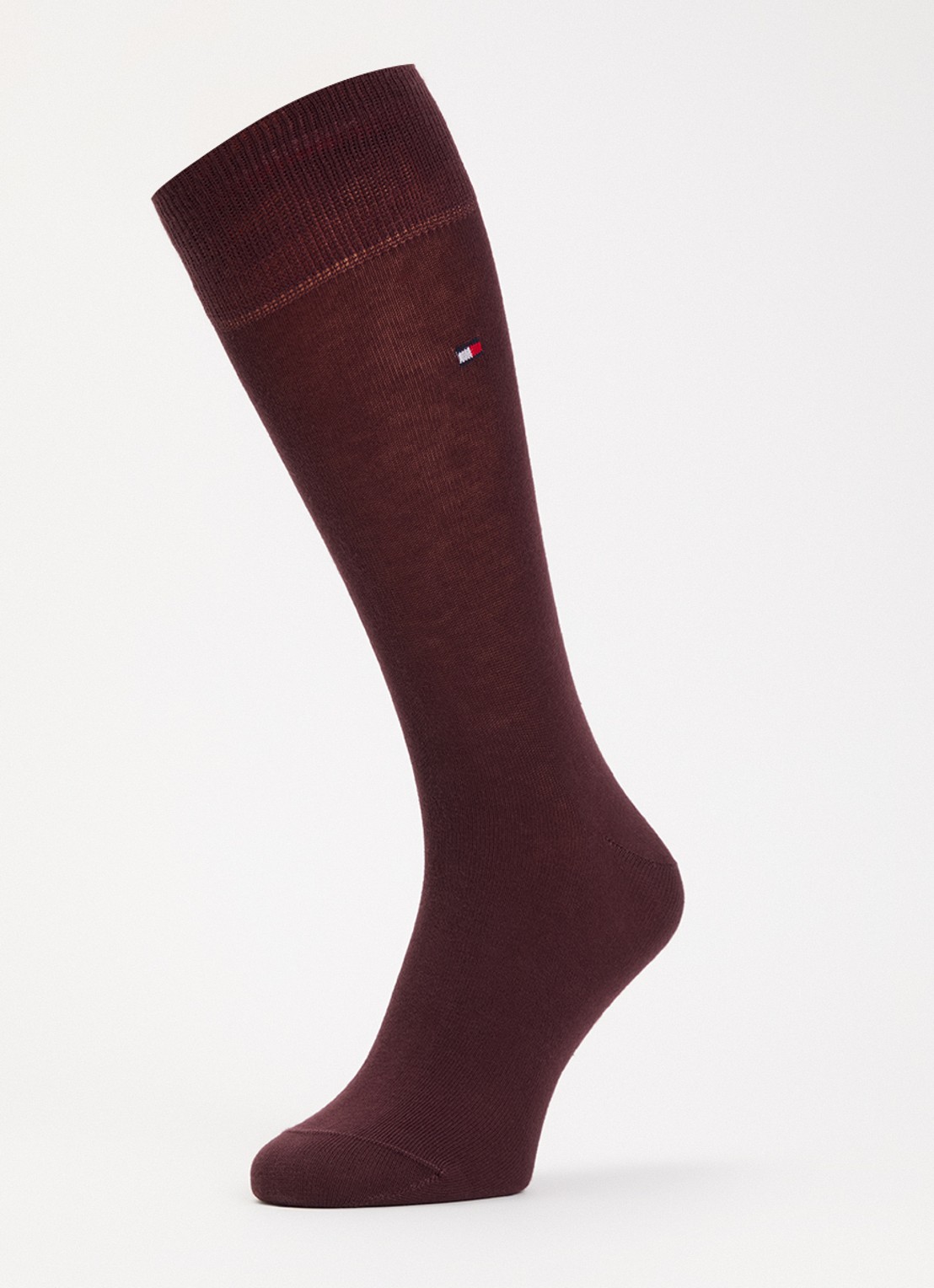 Tommy Hilfiger Sokken in katoenblend met logo in 2-pack - detail 3 bordeauxrood
