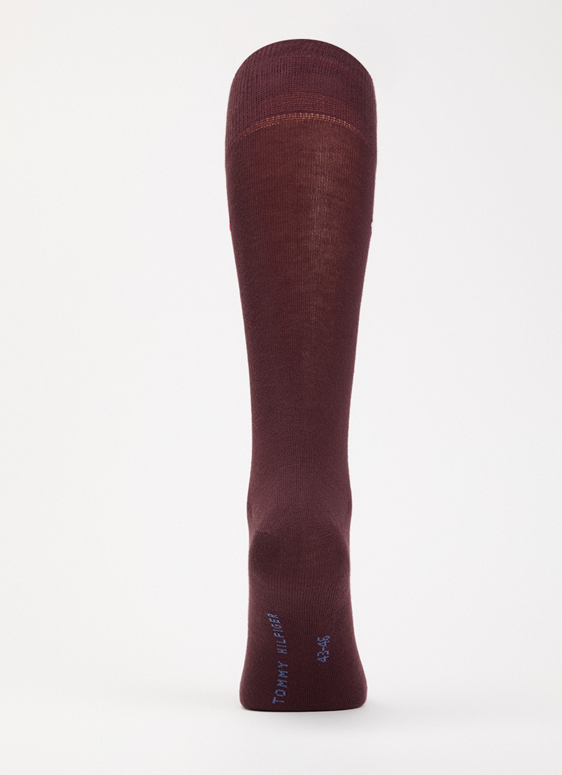 Tommy Hilfiger Sokken in katoenblend met logo in 2-pack - voorkant 2 bordeauxrood