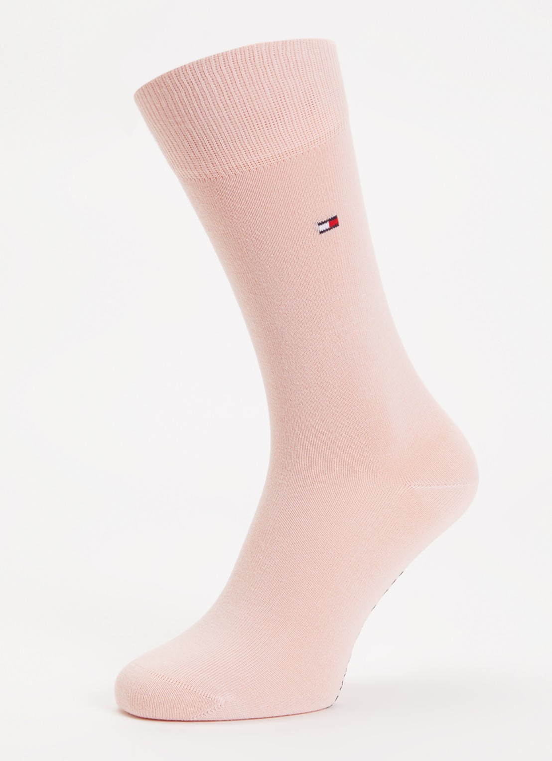 Tommy Hilfiger Sokken in katoenblend met logo in 2-pack - detail zalmroze