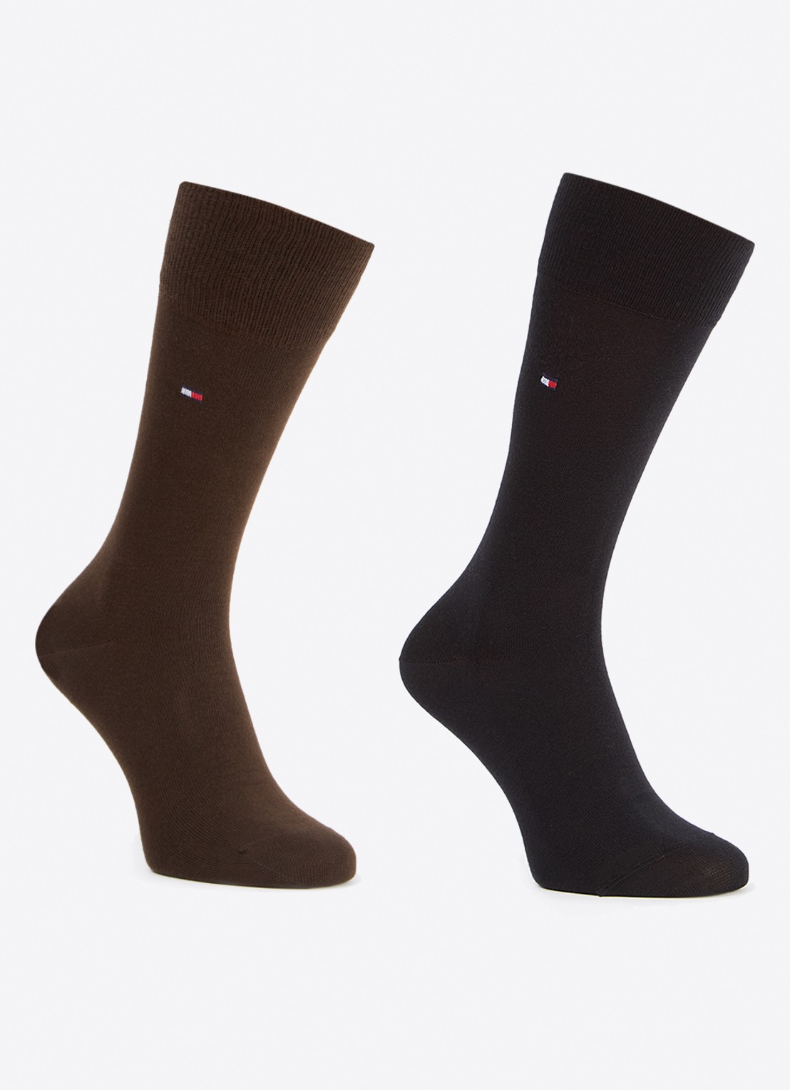 Tommy Hilfiger Sokken in katoenblend met logo in 2-pack - voorkant 2 zwart