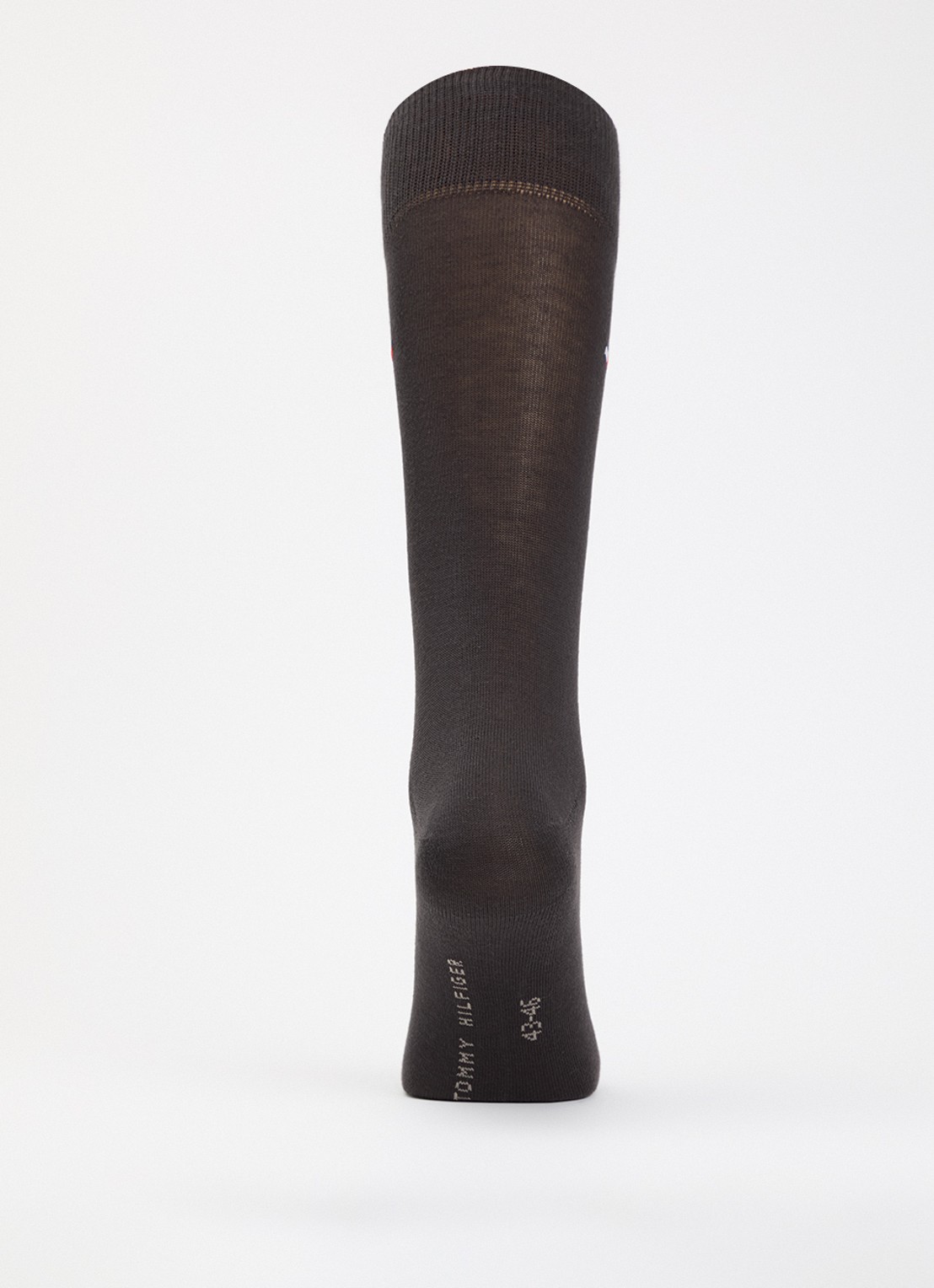Tommy Hilfiger Sokken in katoenblend met logo in 2-pack - voorkant 3 donkerbruin