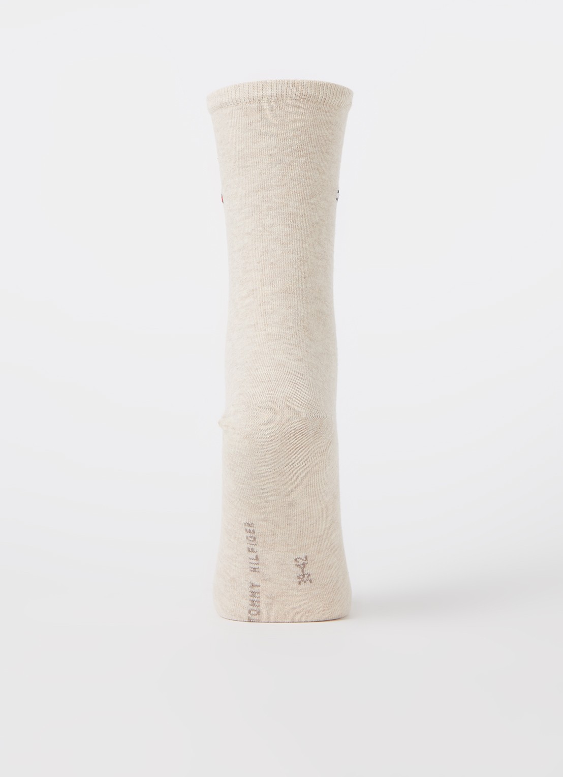 Tommy Hilfiger Sokken met logo in 2-pack - voorkant 2 beige