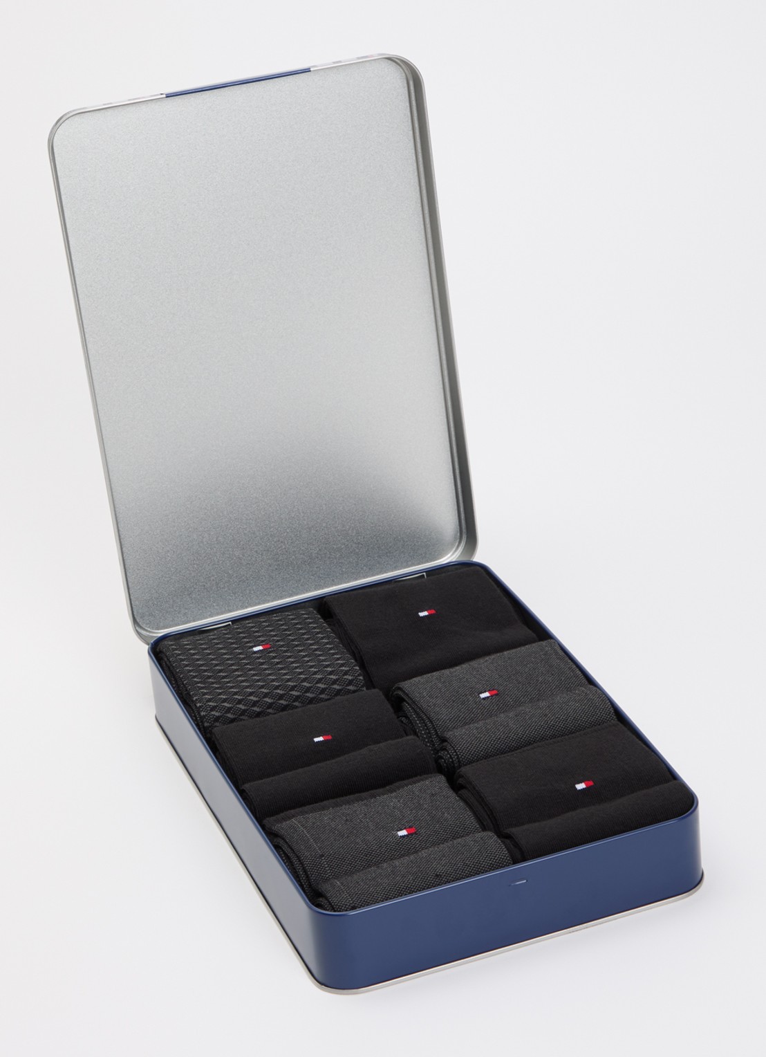 Tommy Hilfiger Sokken met logo in 6-pack giftbox - detail 2 zwart