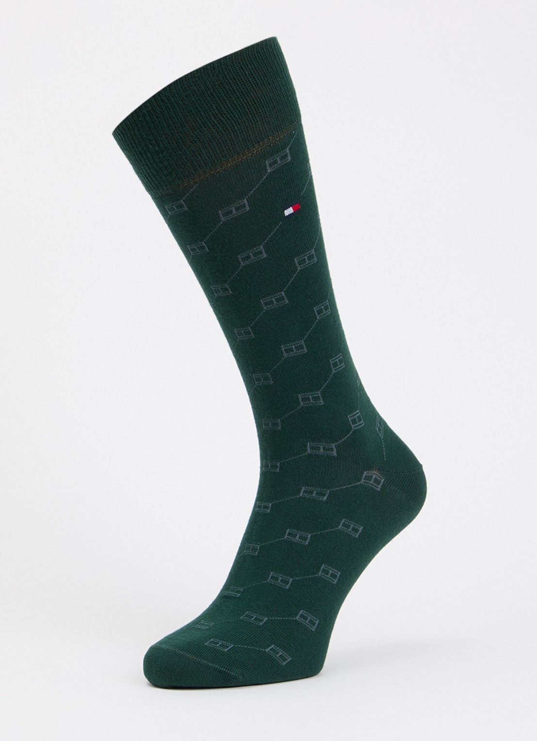 Tommy Hilfiger Sokken met print en logo in 2-pack - detail 3 donkergroen