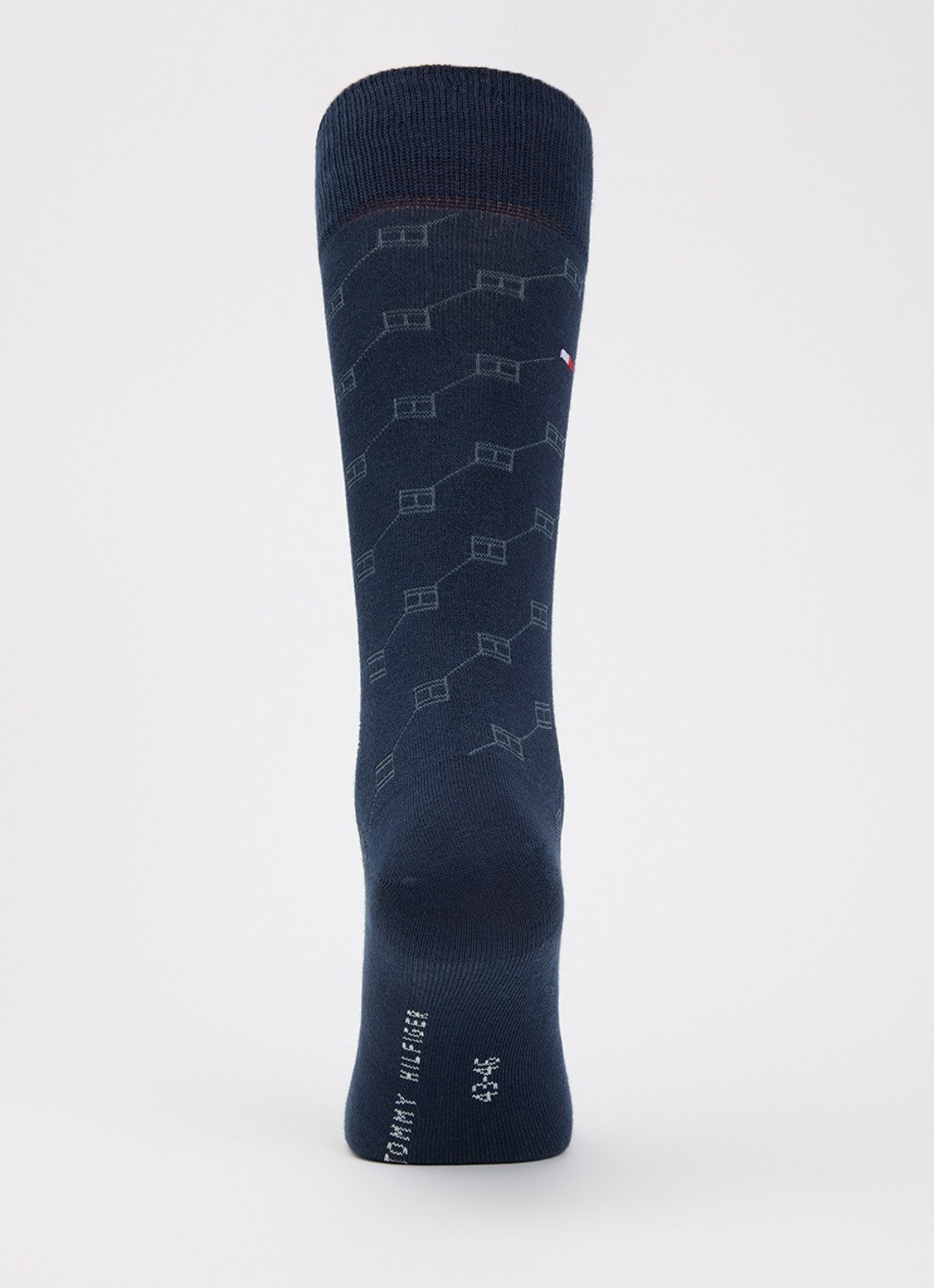 Tommy Hilfiger Sokken met print en logo in 2-pack - voorkant 2 donkerblauw