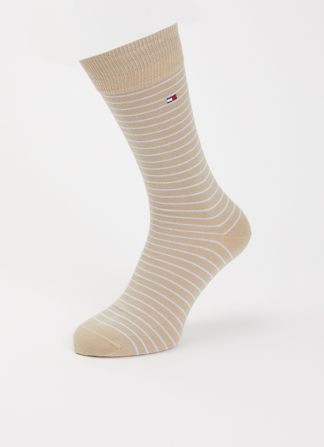 Tommy Hilfiger Sokken met print in 2-pack - detail beige