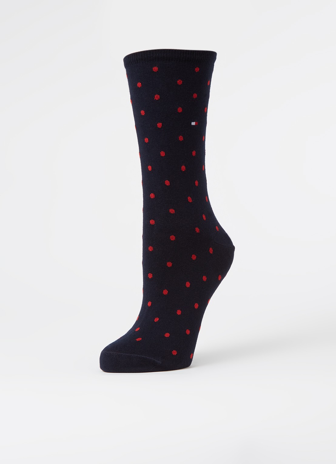 Tommy Hilfiger Sokken met print in 2-pack - detail steenrood