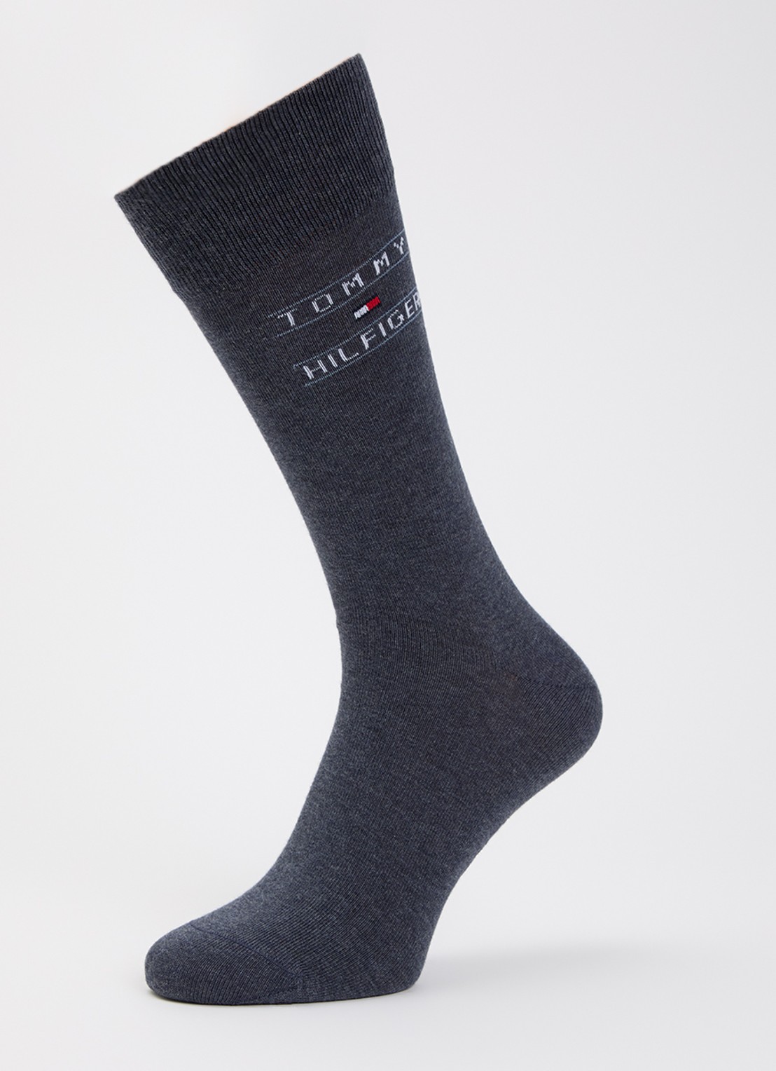 Tommy Hilfiger Sokken met print in 4-pack giftbox - detail 3 antraciet