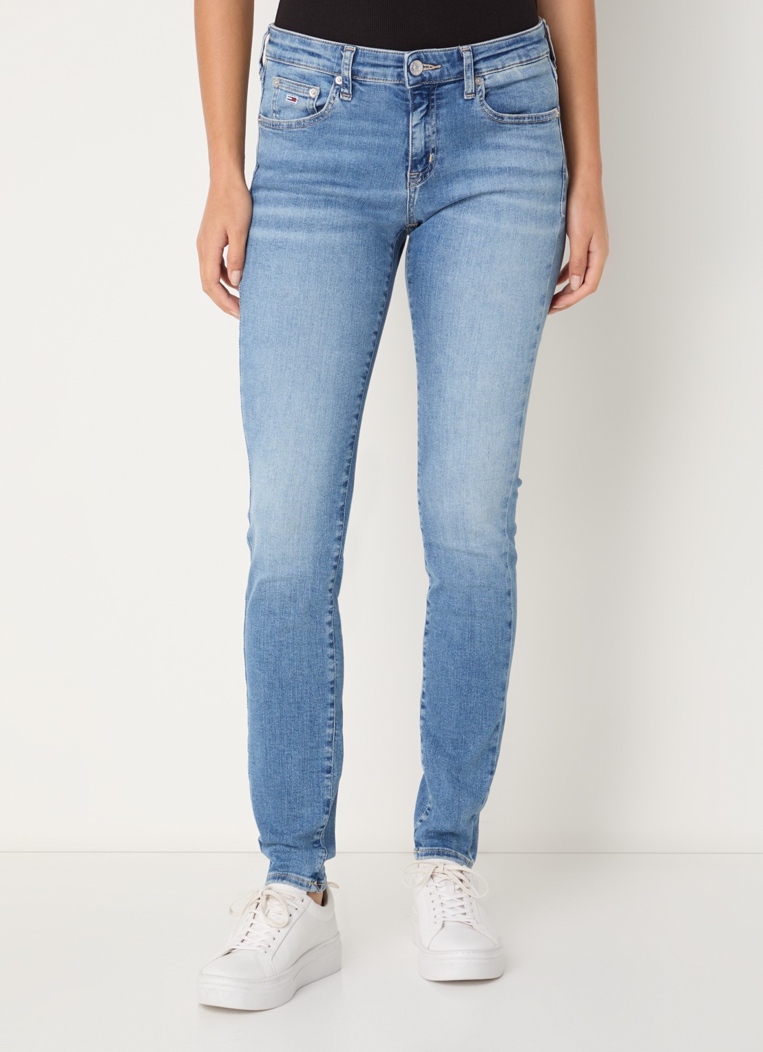 Tommy Hilfiger Sophie low waist skinny jeans met steekzakken - detail 4 indigo