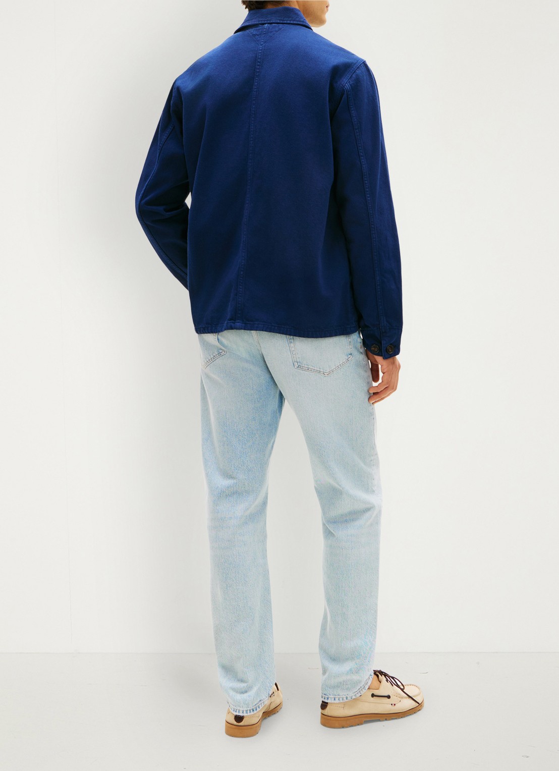 Tommy Hilfiger Spijkerjas met borstzak - achterkant 3 donkerblauw