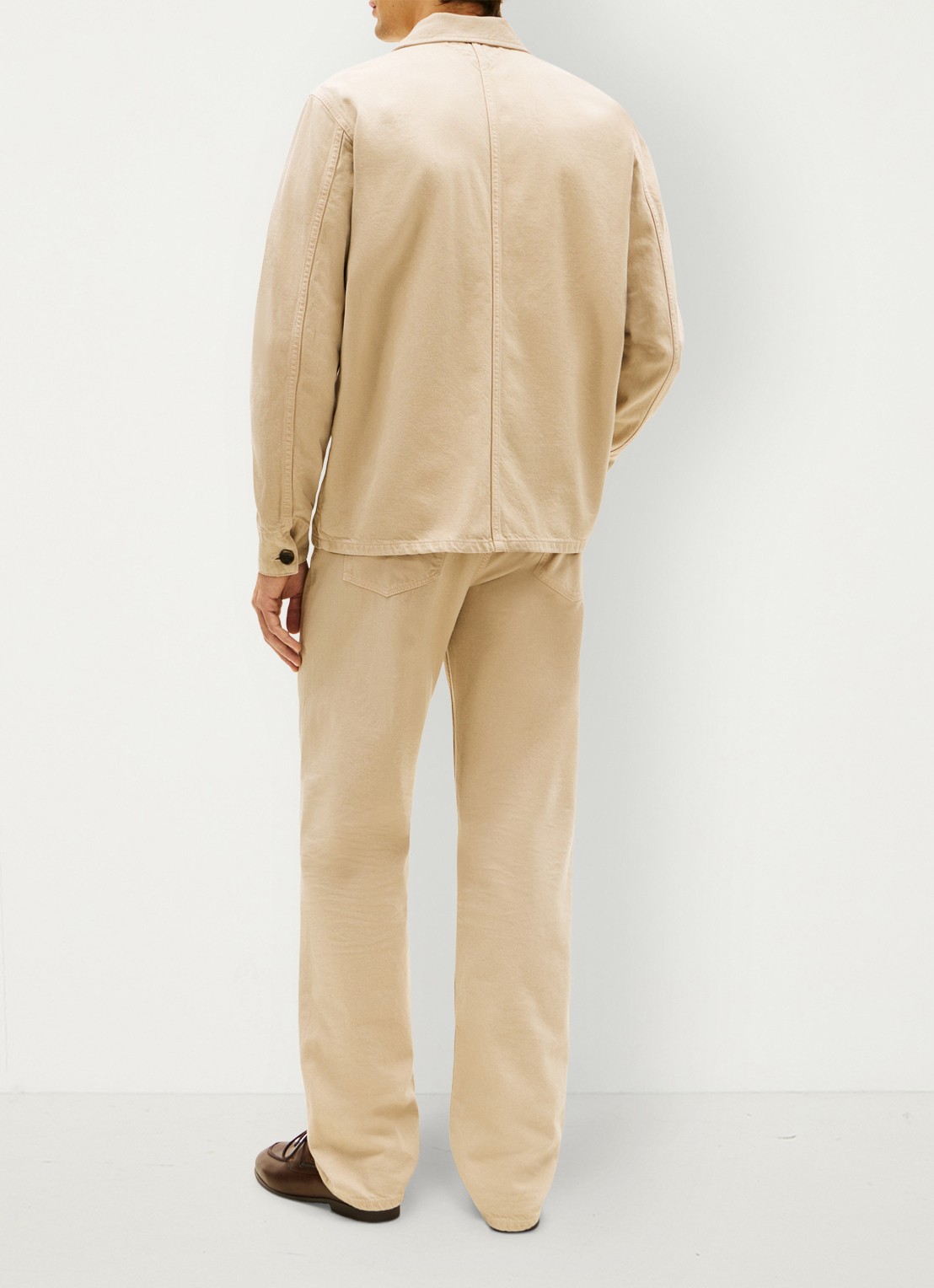 Tommy Hilfiger Spijkerjas met borstzak - achterkant 6 camel