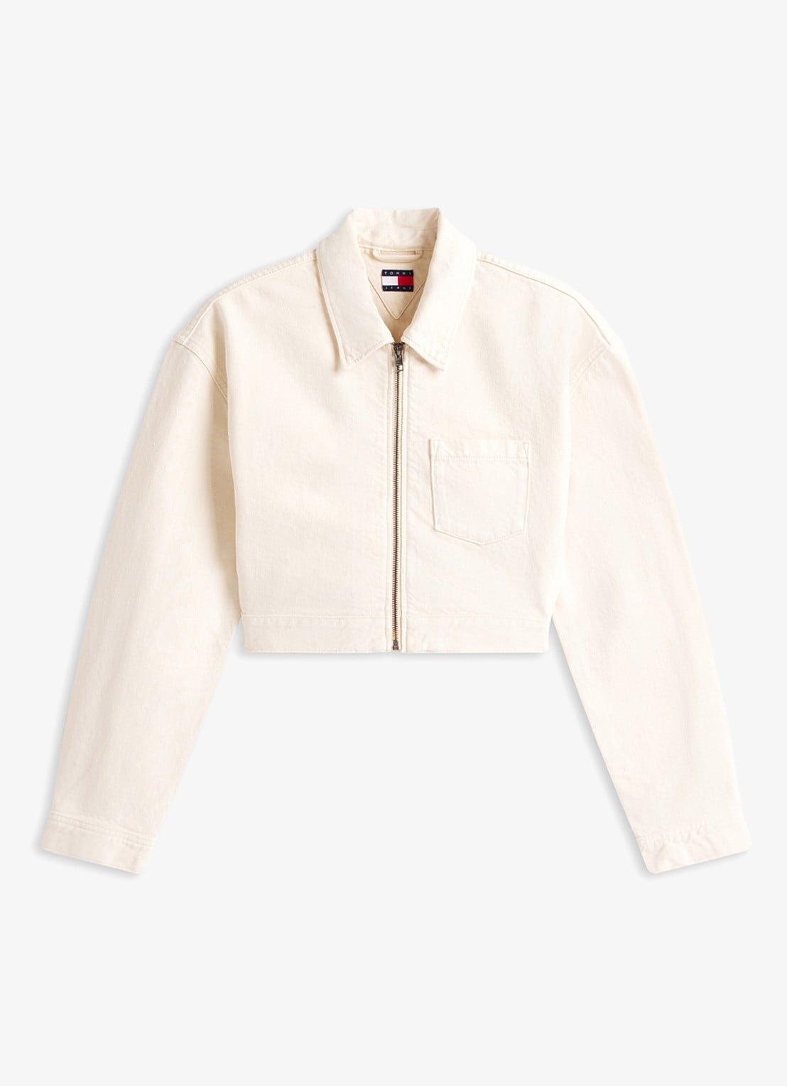 Tommy Hilfiger Spijkerjas van katoen - voorkant wit