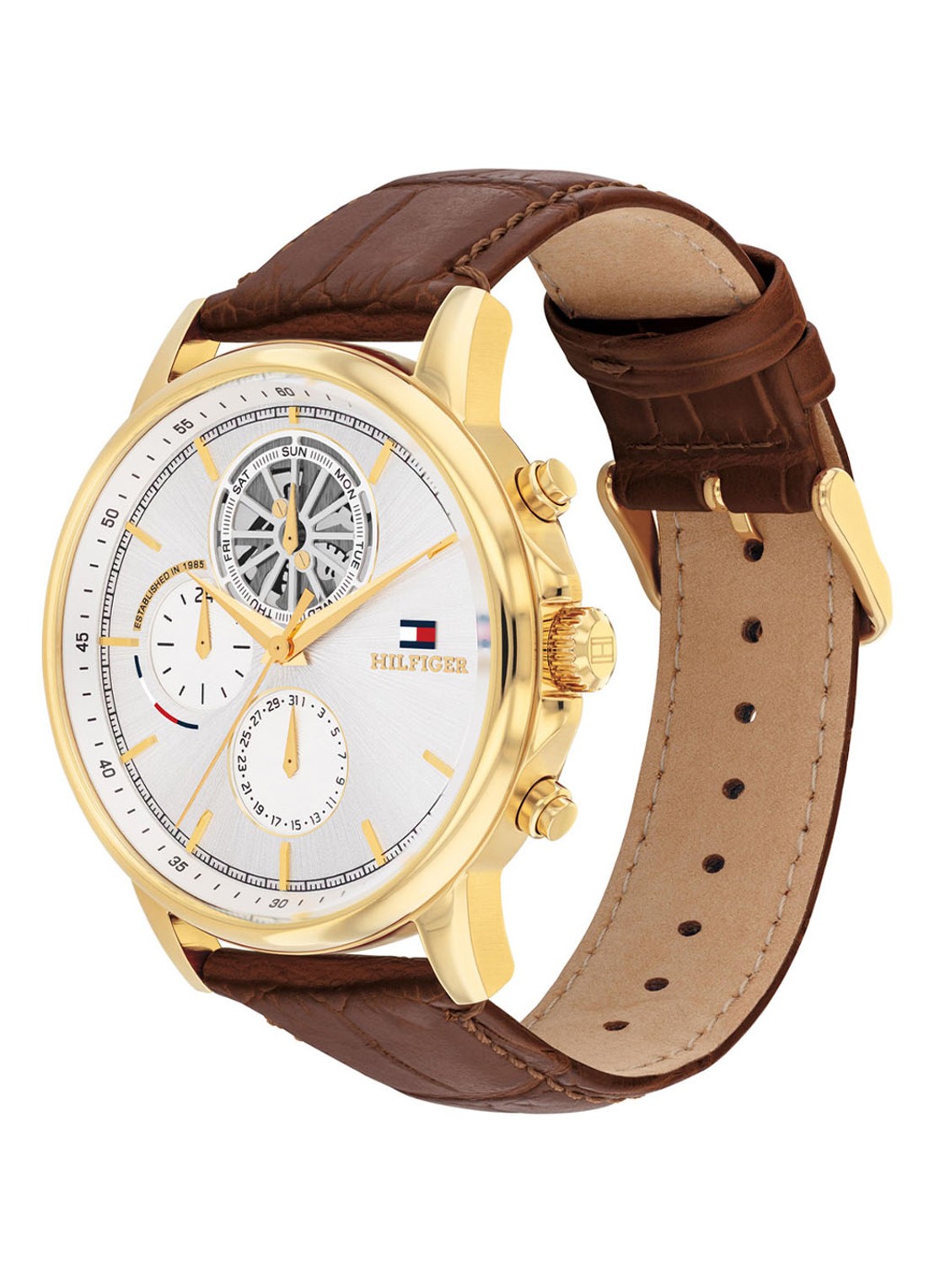 Tommy Hilfiger Stewart horloge TH1710631 - detail 3 bruin