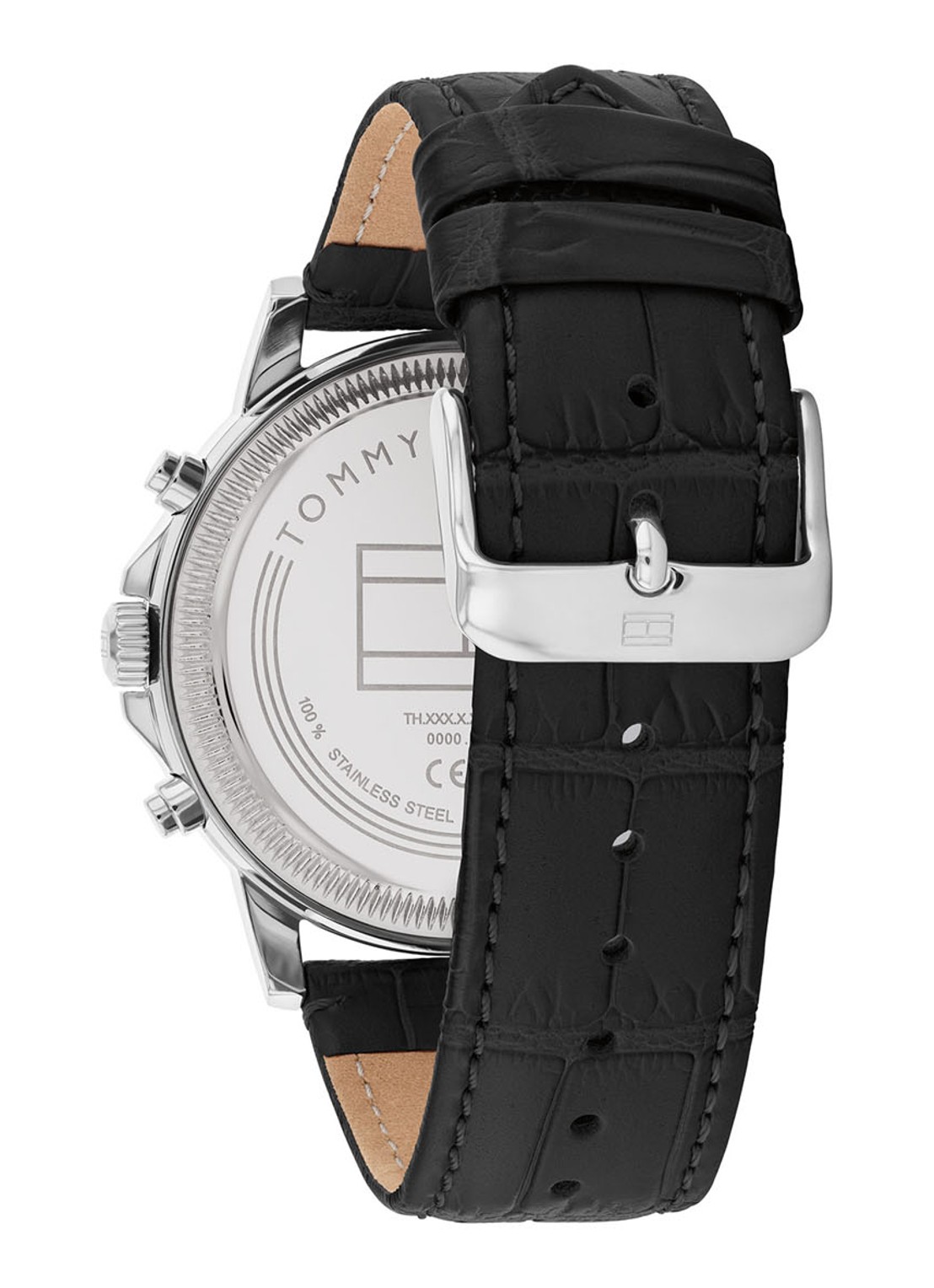 Tommy Hilfiger Stewart horloge TH17910605  - detail 4 zwart
