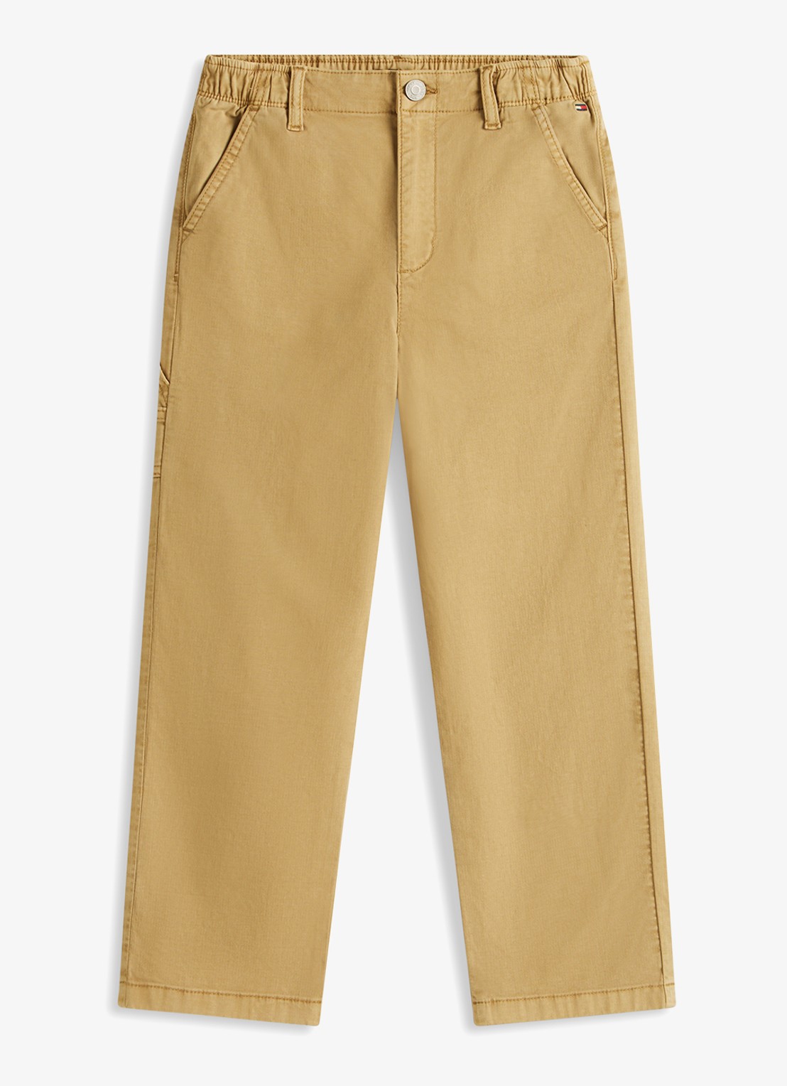 Tommy Hilfiger Straight fit broek met steekzakken - voorkant 3 camel