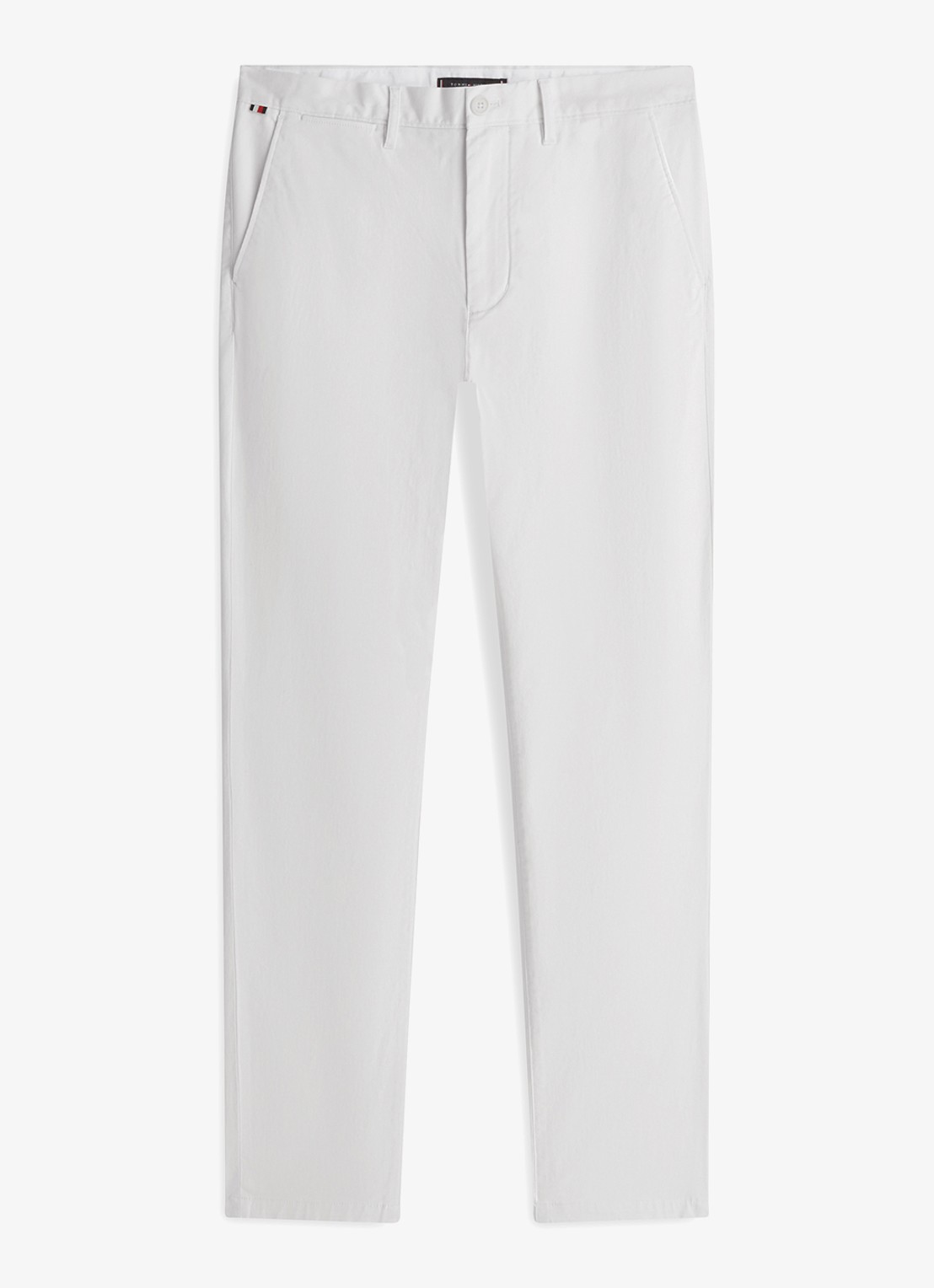 Tommy Hilfiger Straight fit chino met steekzakken - voorkant 4 gebroken wit