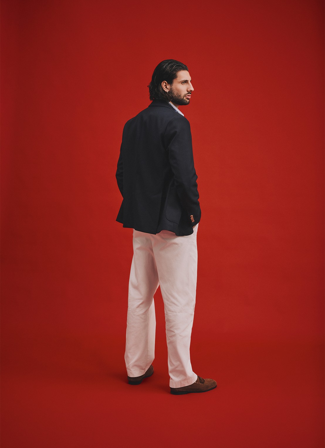 Tommy Hilfiger Straight fit pantalon met steekzakken - detail 5 ivoor