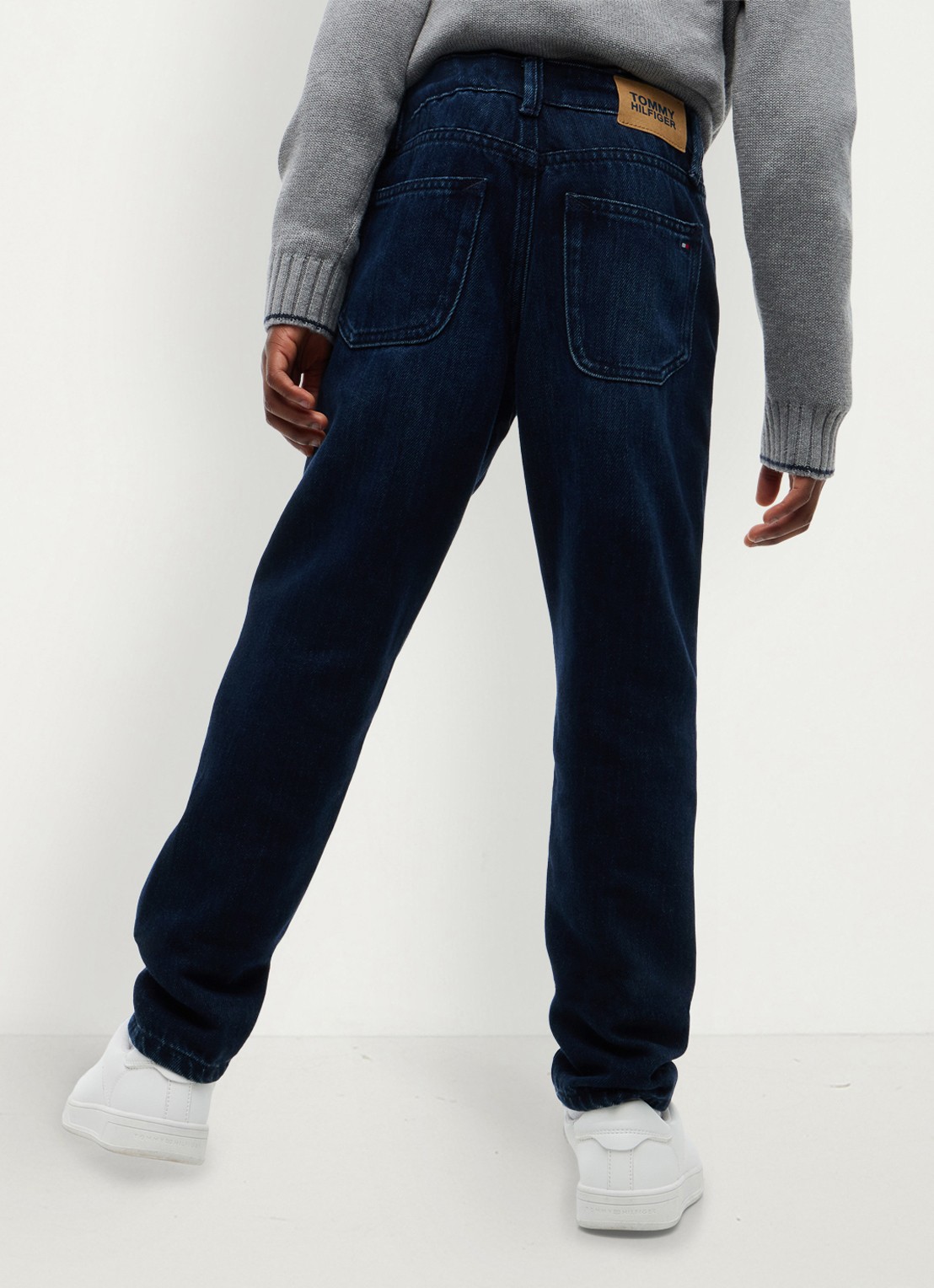 Tommy Hilfiger Straight leg jeans in lyocellblend - achterkant 6 indigo